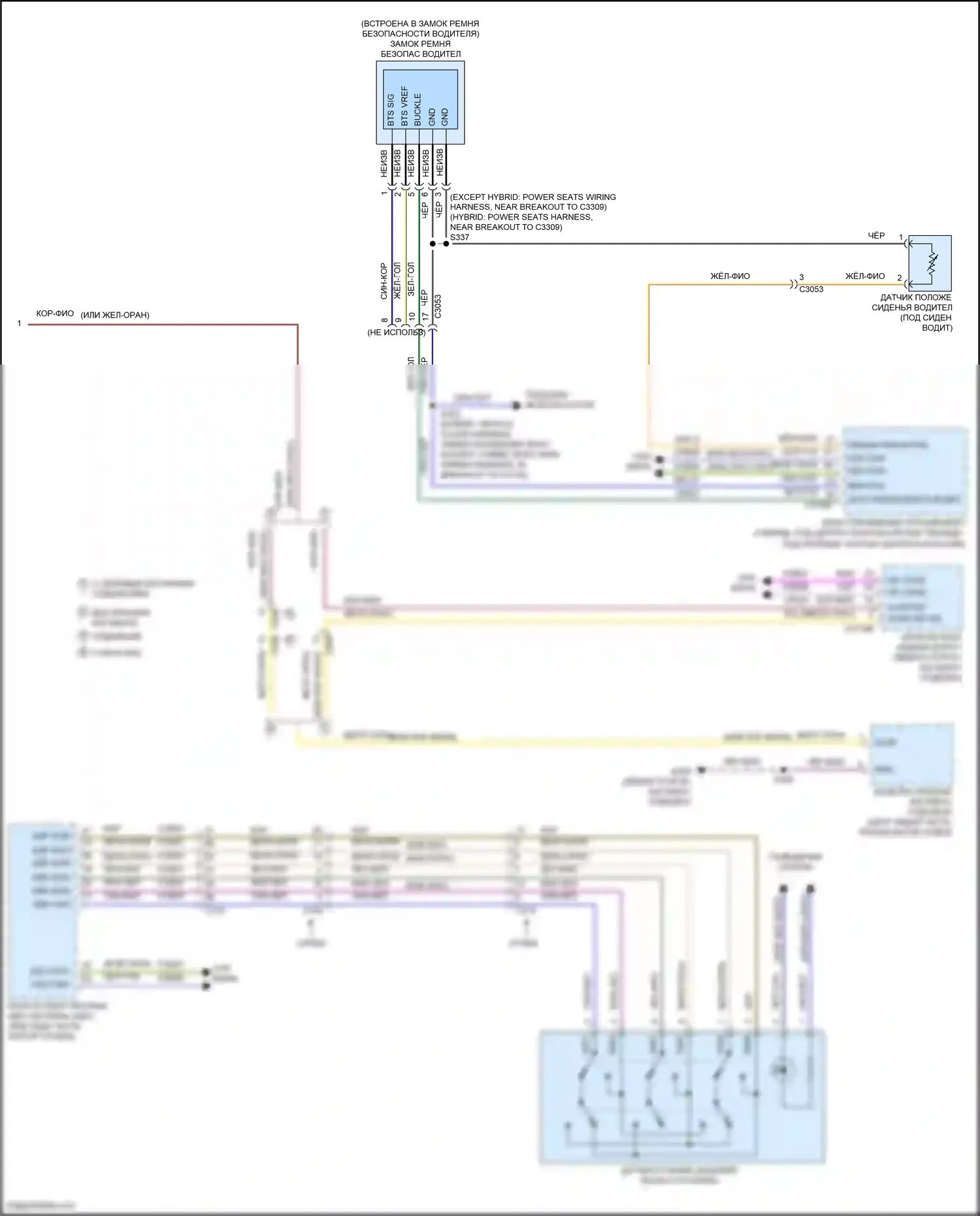 Mondeo Ford V (2014-2019): Электросхема звонка (2 из 2) 