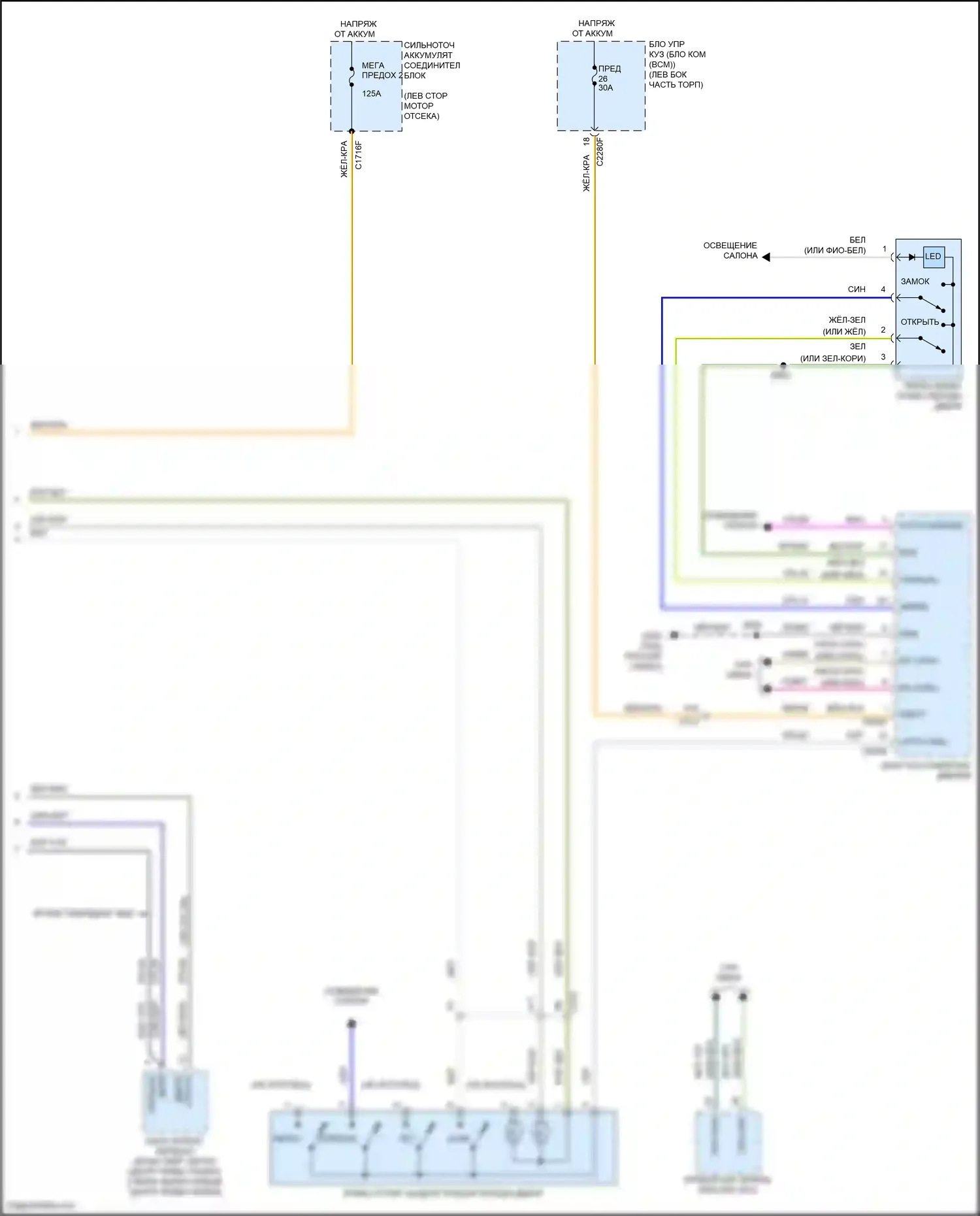 Mondeo Ford V (2014-2019): Сигнализации электросхема (5 из 5) 