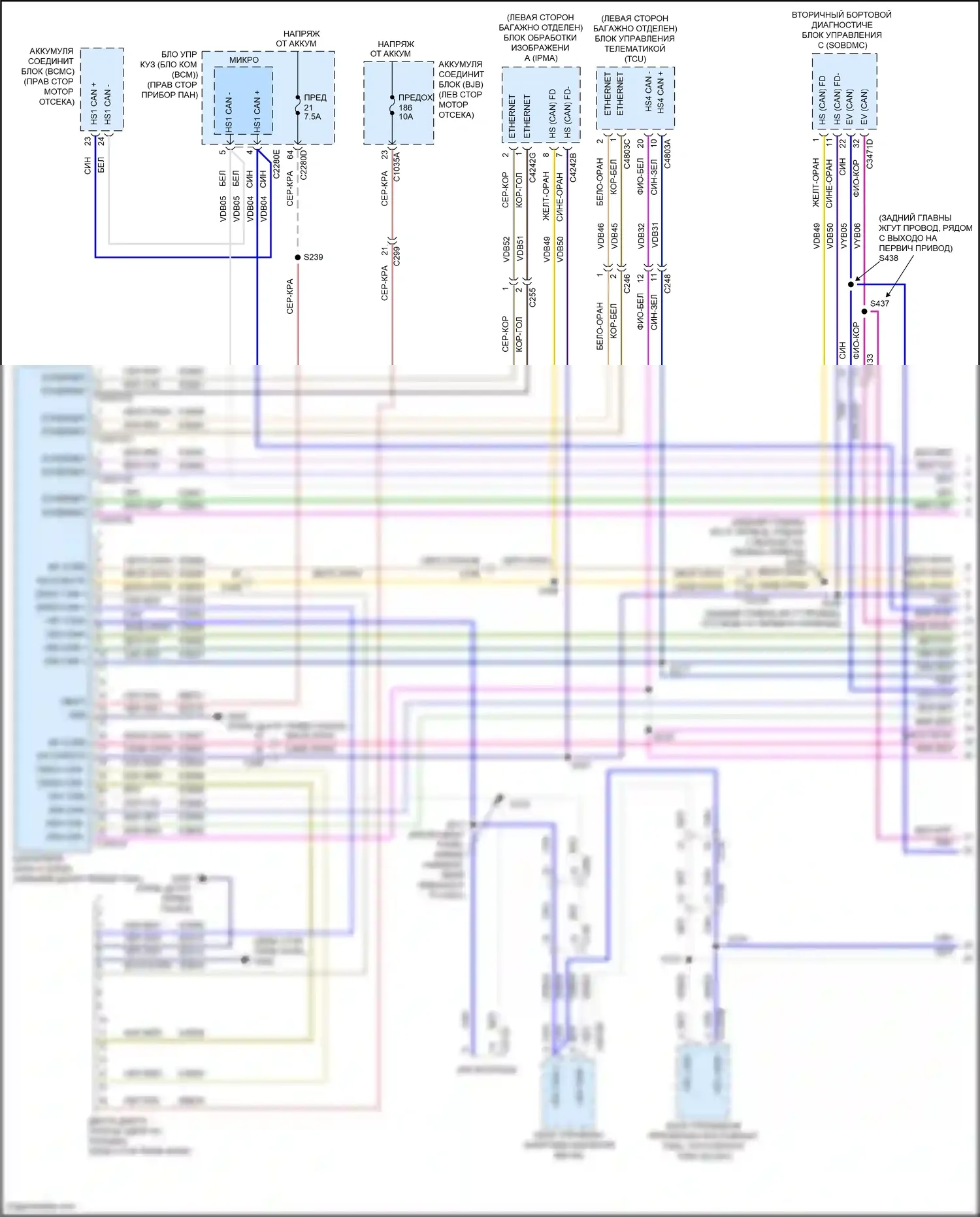 Mustang Mach-E Ford I (2020-2024): Can шина электросхема (1 из 5) 