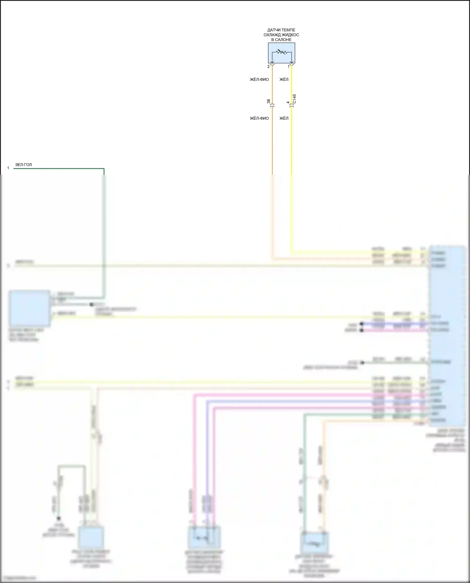 Mustang Mach-E Ford I (2020-2024): Электросхема климат контроля (4 из 4) 
