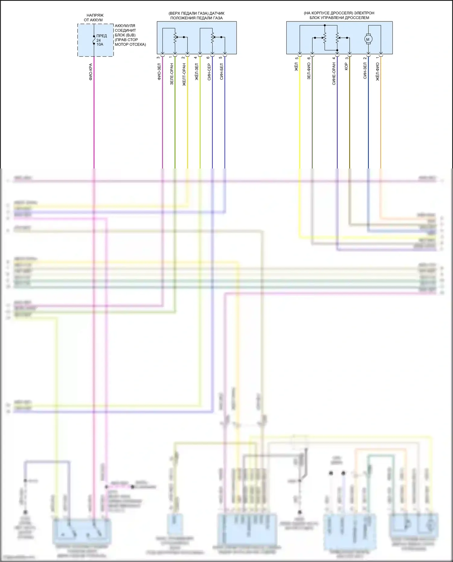 Mustang Ford V рестайлинг 2 (2012-2014): Электросхема двигателя 3.7л (2 из 6) 