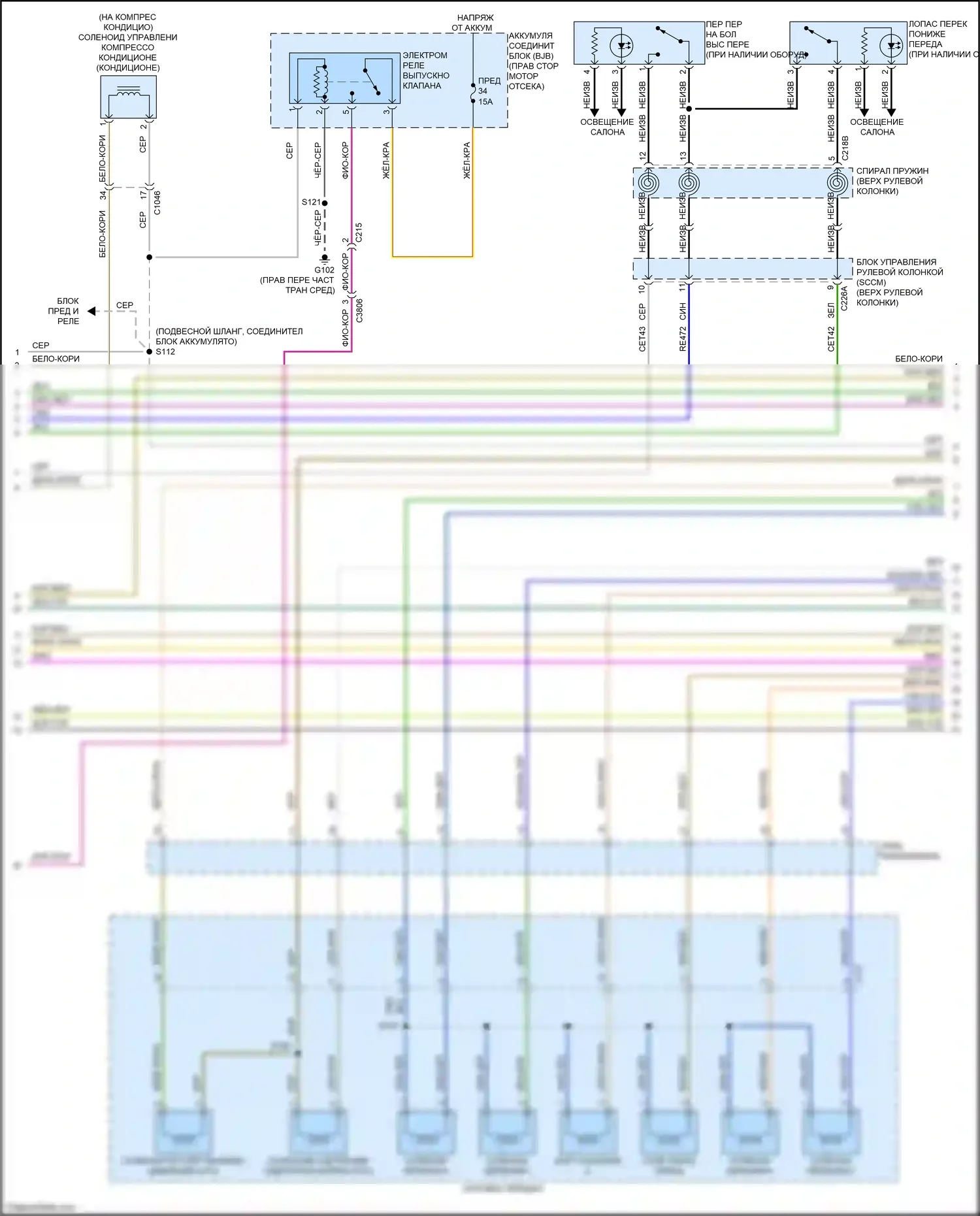 Mustang Ford VII (2022-2024): Электросхема двигателя 2.3л турбо (4 из 8) 