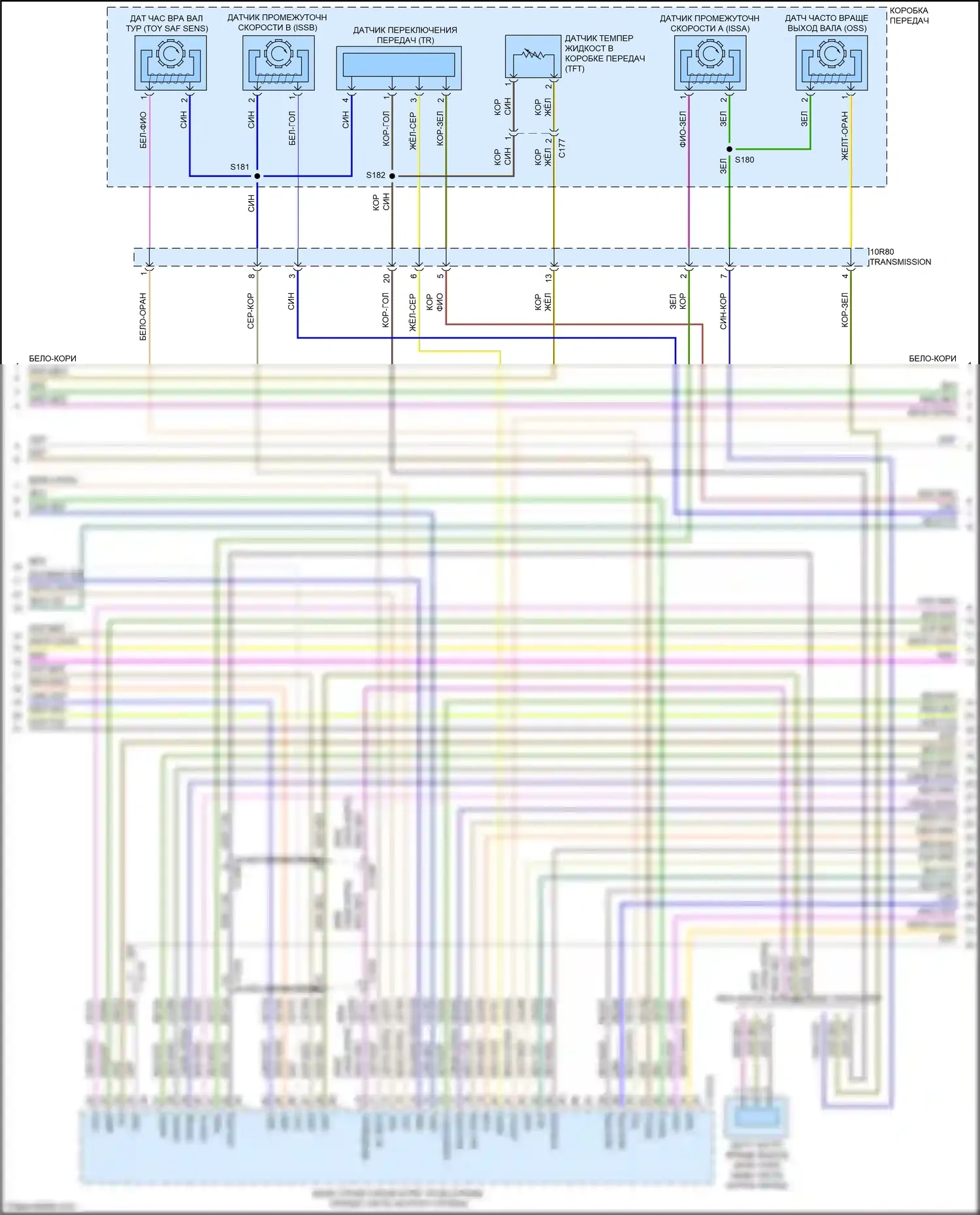 Mustang Ford VII (2022-2024): Электросхема двигателя 2.3л турбо (5 из 8) 