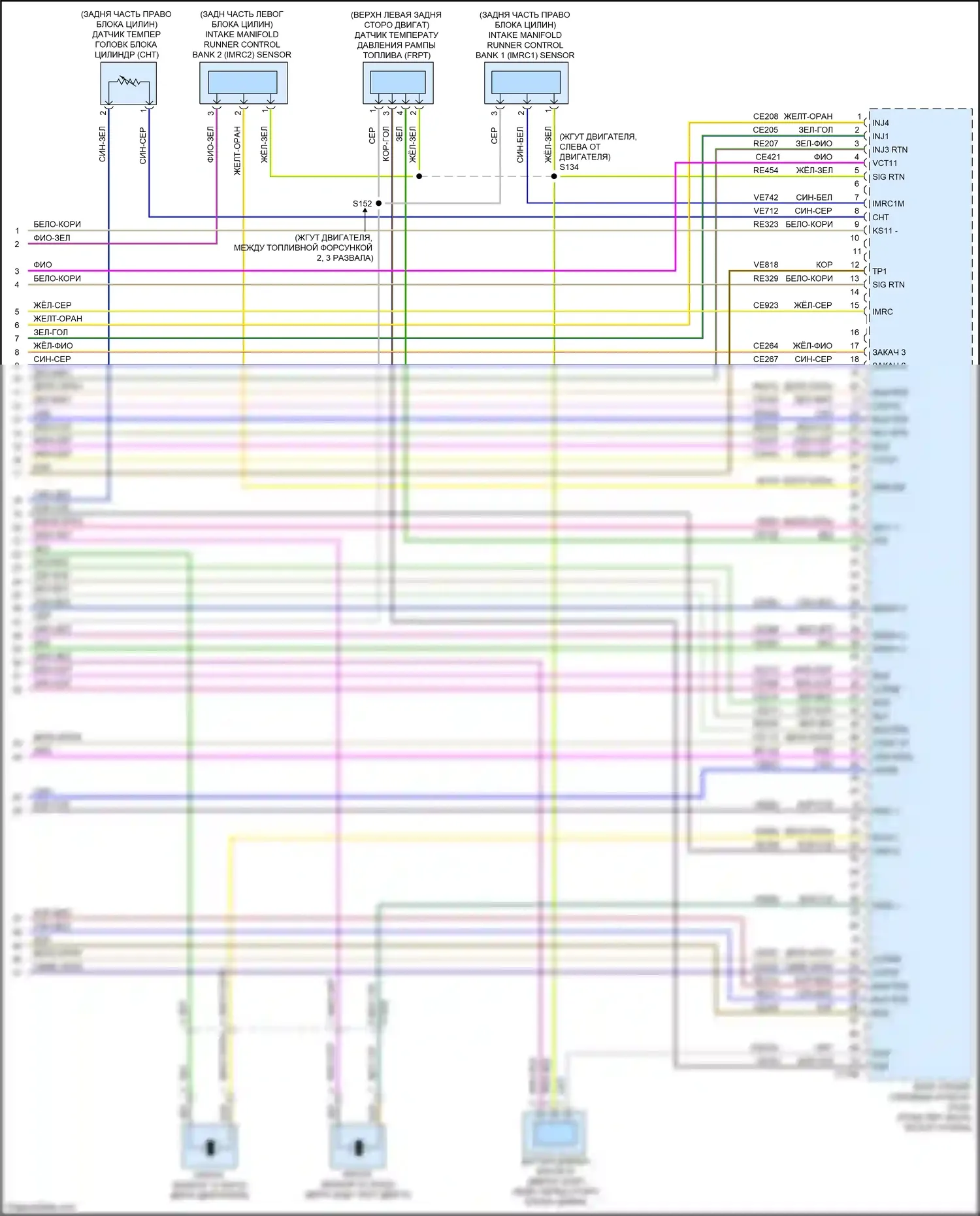 Mustang Ford VII (2022-2024): Электросхема двигателя 5.0l (11 из 11) 