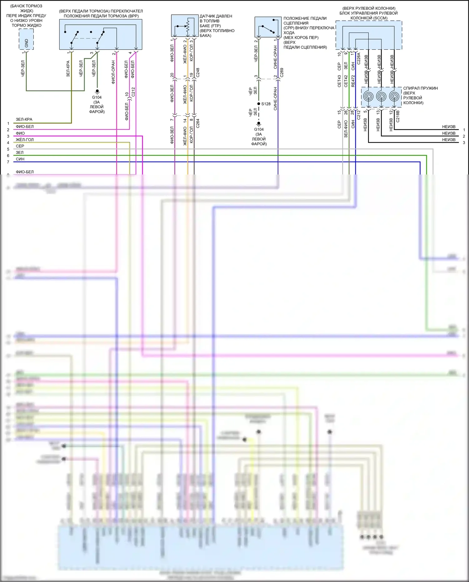 Mustang Ford VII (2022-2024): Электросхема двигателя 5.0l (3 из 11) 