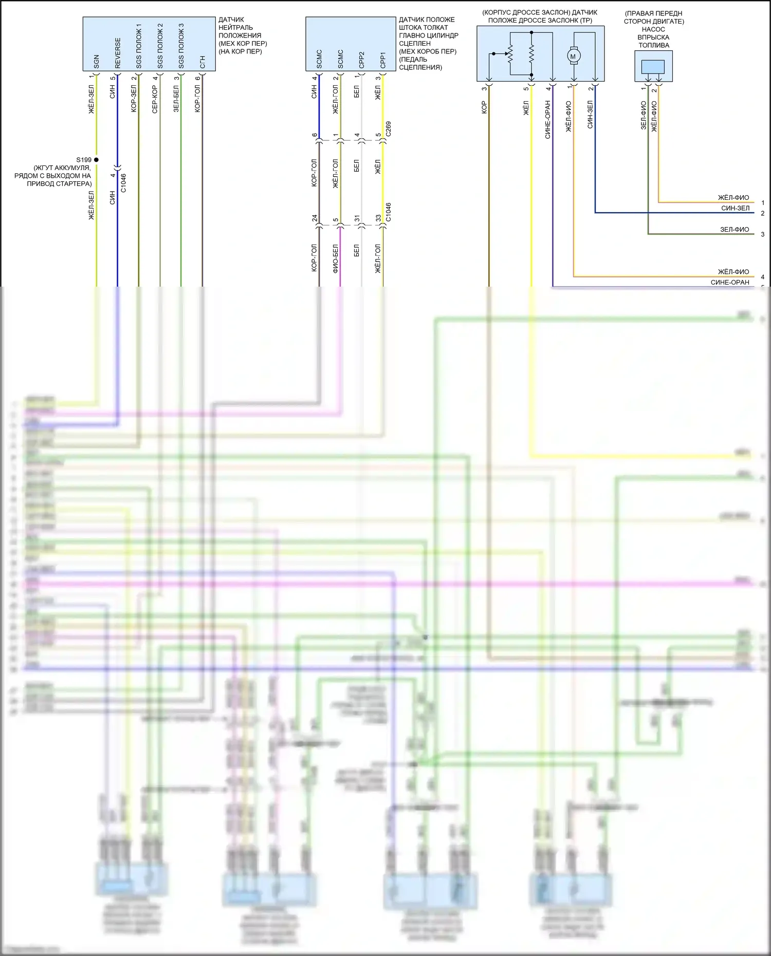 Mustang Ford VII (2022-2024): Электросхема двигателя 5.0l (7 из 11) 