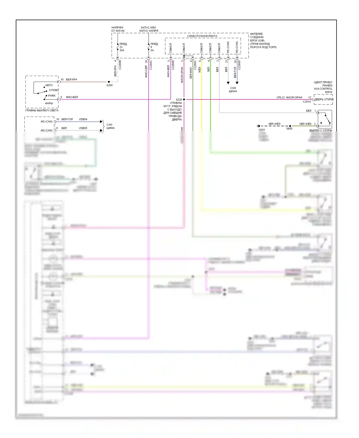Ranger Ford II рестайлинг (2009-2011): Электросхема утора 