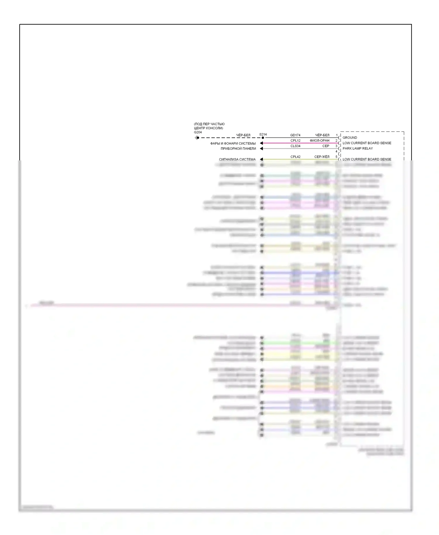Ranger Ford II (2006-2009): Электросхема блоков управления кузовом (2 из 2) 