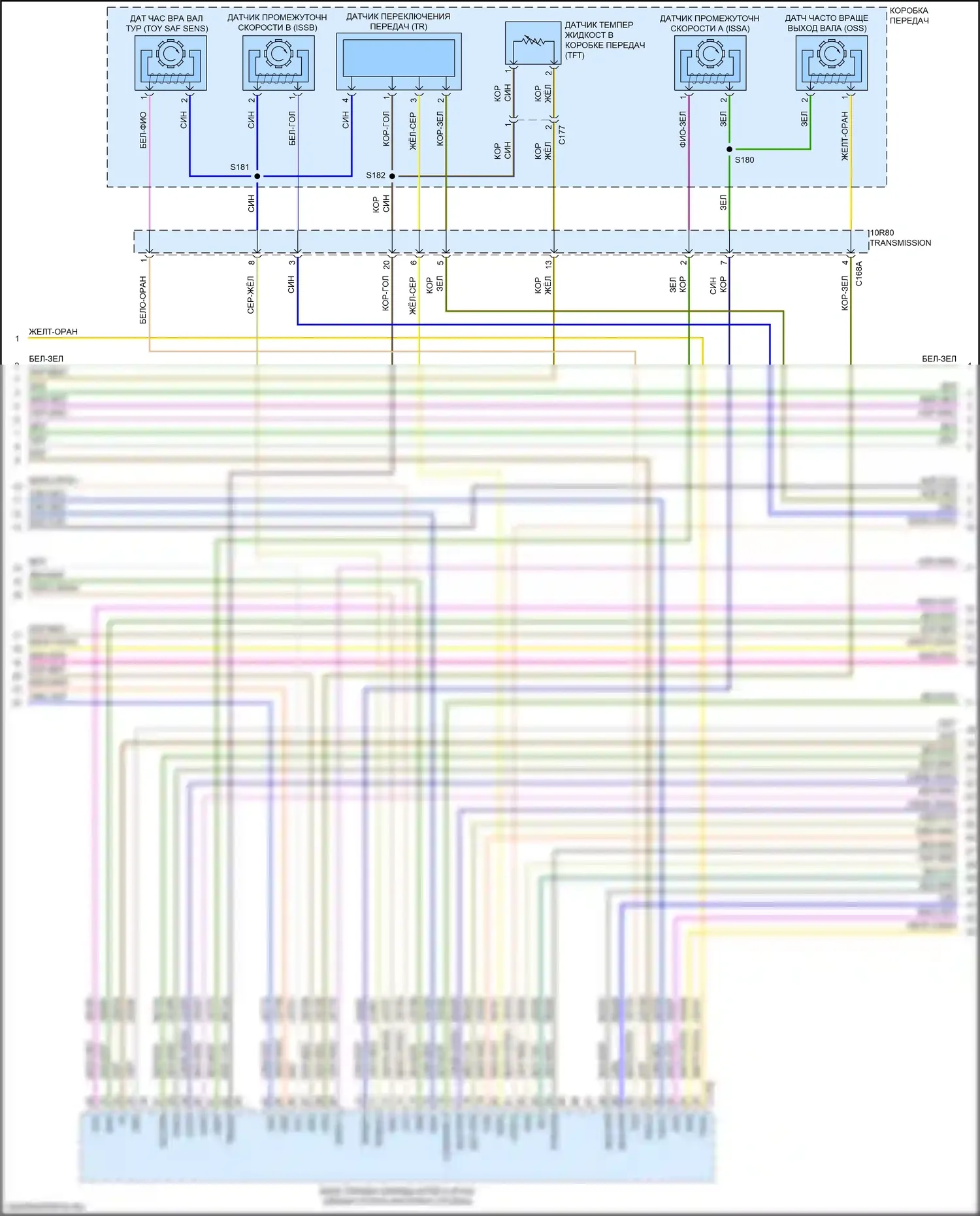 Ranger Ford T6.2 (2022-2024): Электросхема двигателя 2.3л турбо (5 из 9) 