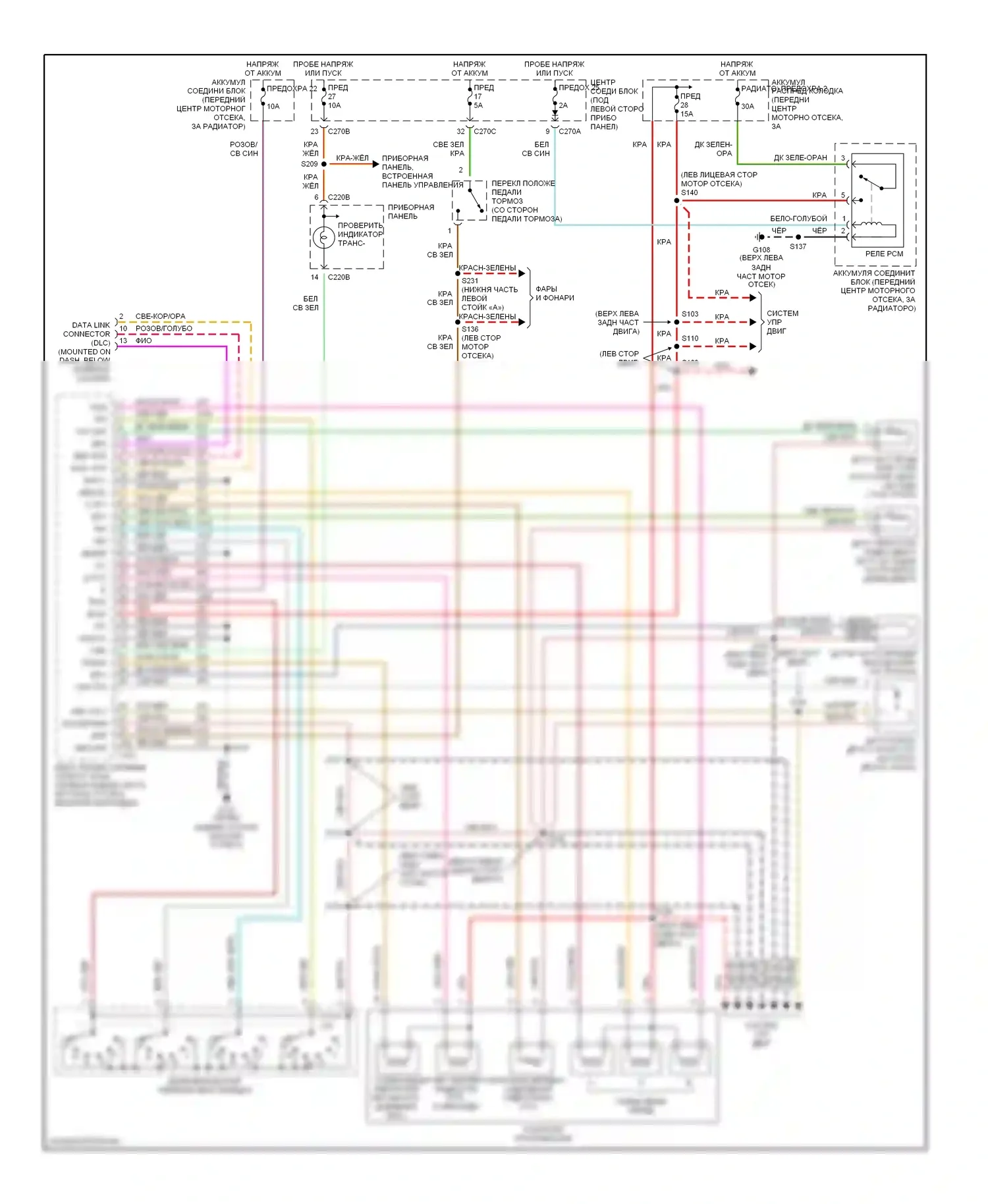 Taurus Ford IV (1999-2004): 3.0л 24-клапан, автоматическая электросхема коробки передач 