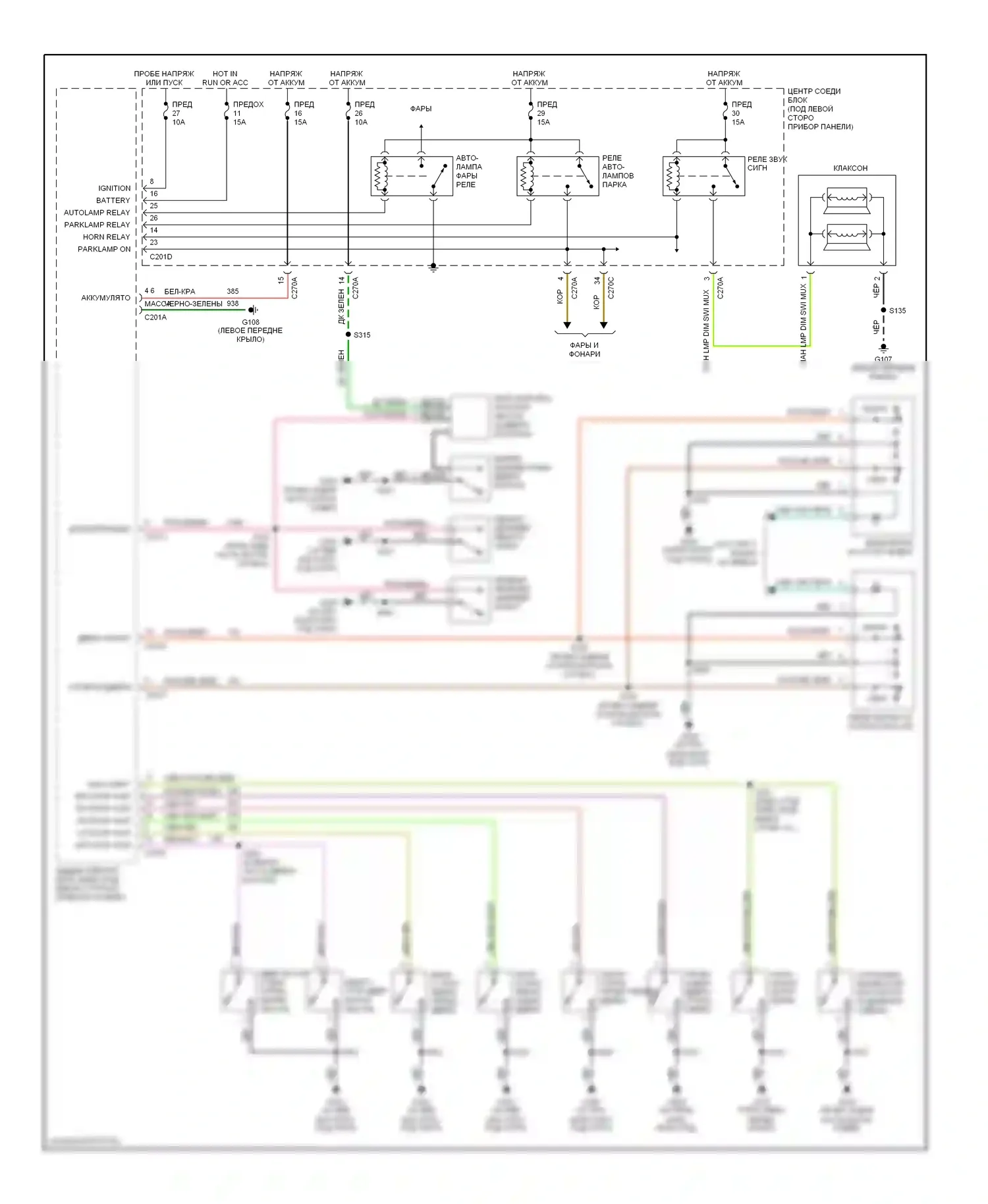 Taurus Ford IV (1999-2004): Электросхема защиты от взлома 