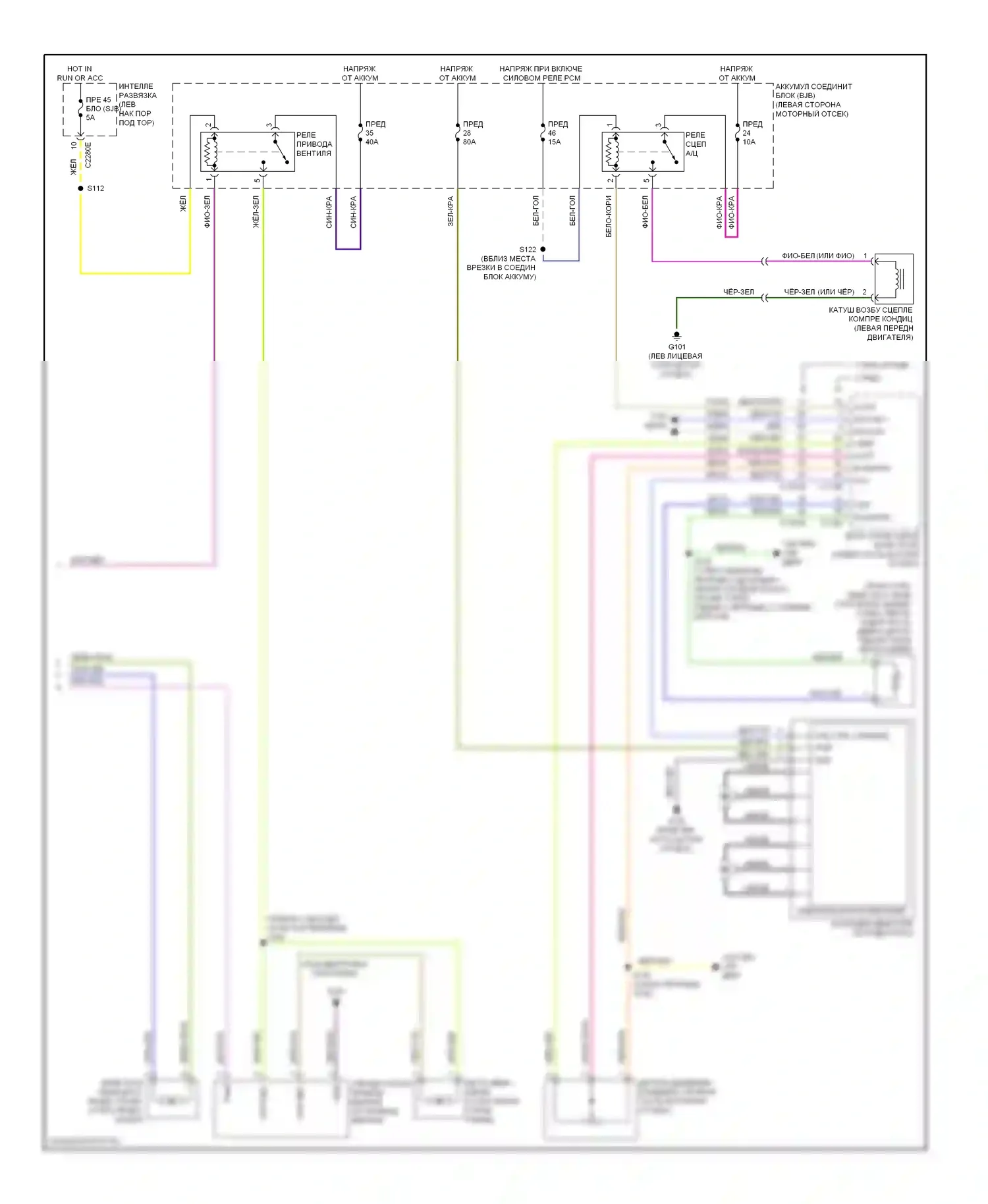 Taurus Ford VI (2009-2012): Электросхема климат контроля (2 из 2) 