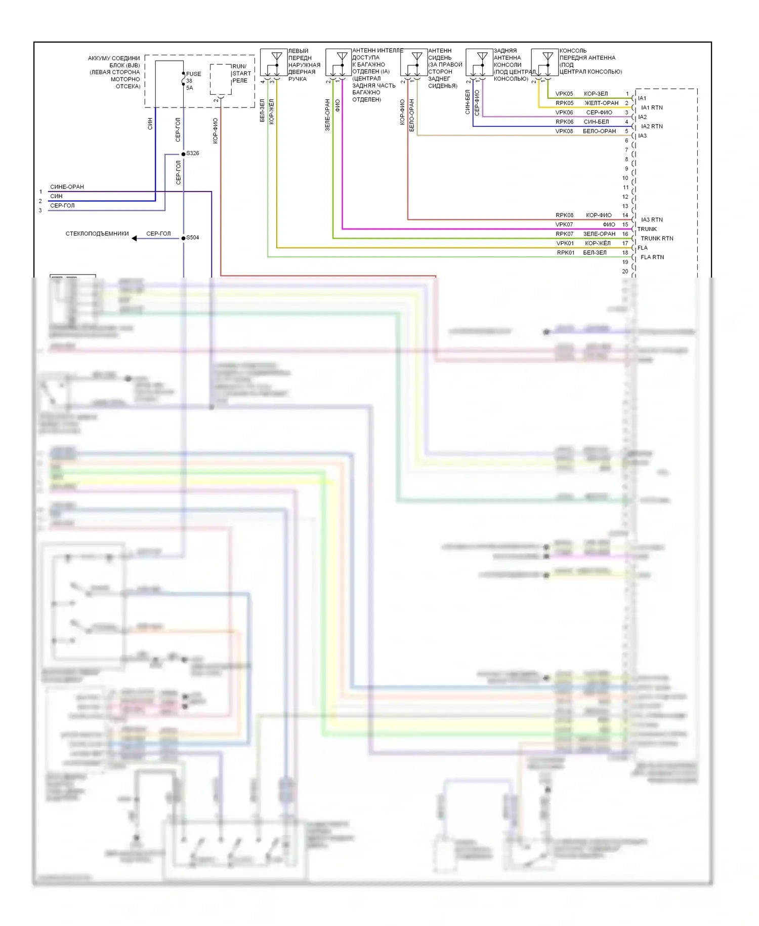 Taurus Ford VI (2009-2012): Электросхема с защитой от взлома, с интеллектуальным доступом (2 из 2) 