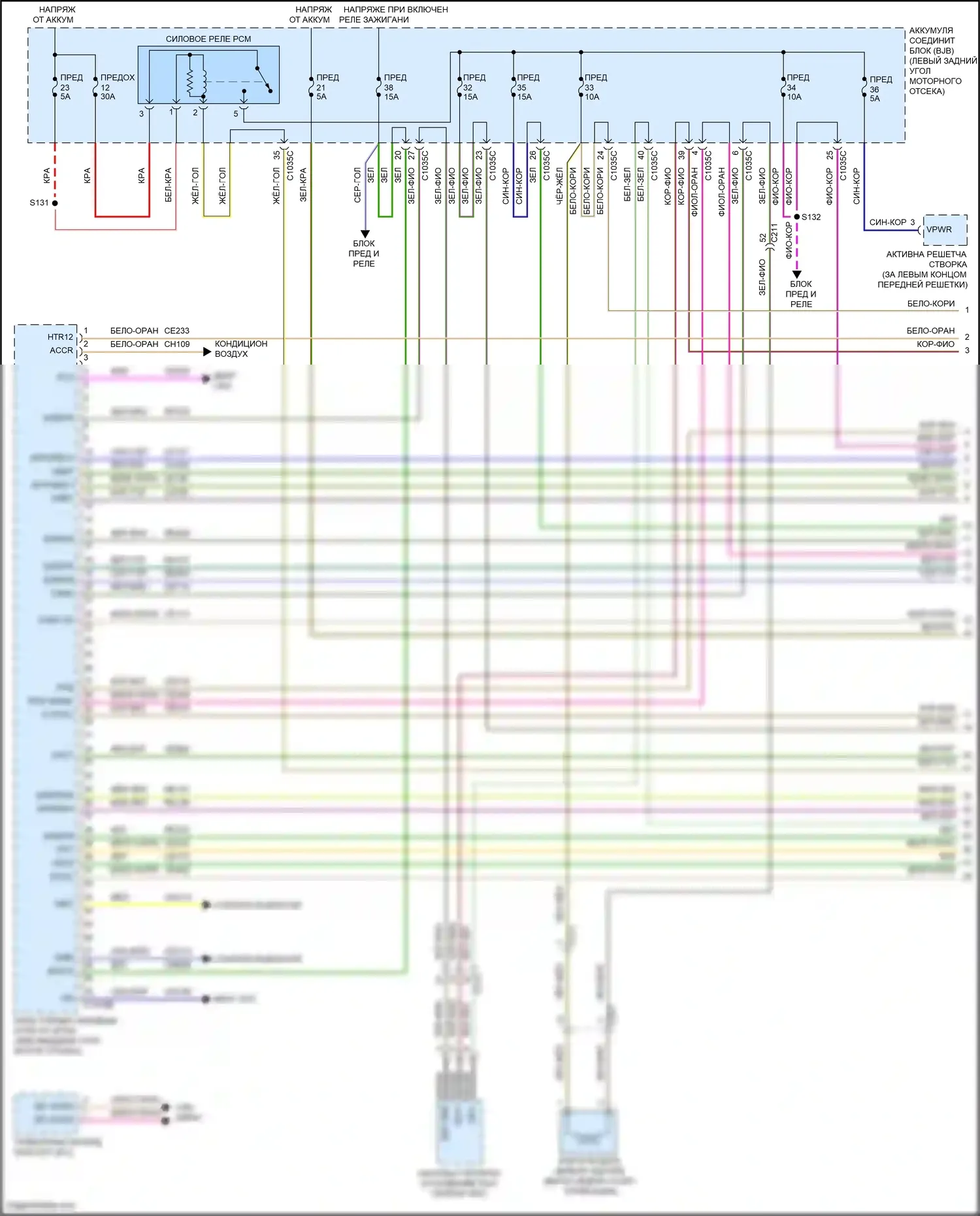 Tourneo Connect Ford II (2013-2018): Электросхема двигателя 1,6л турбо (1 из 6) 