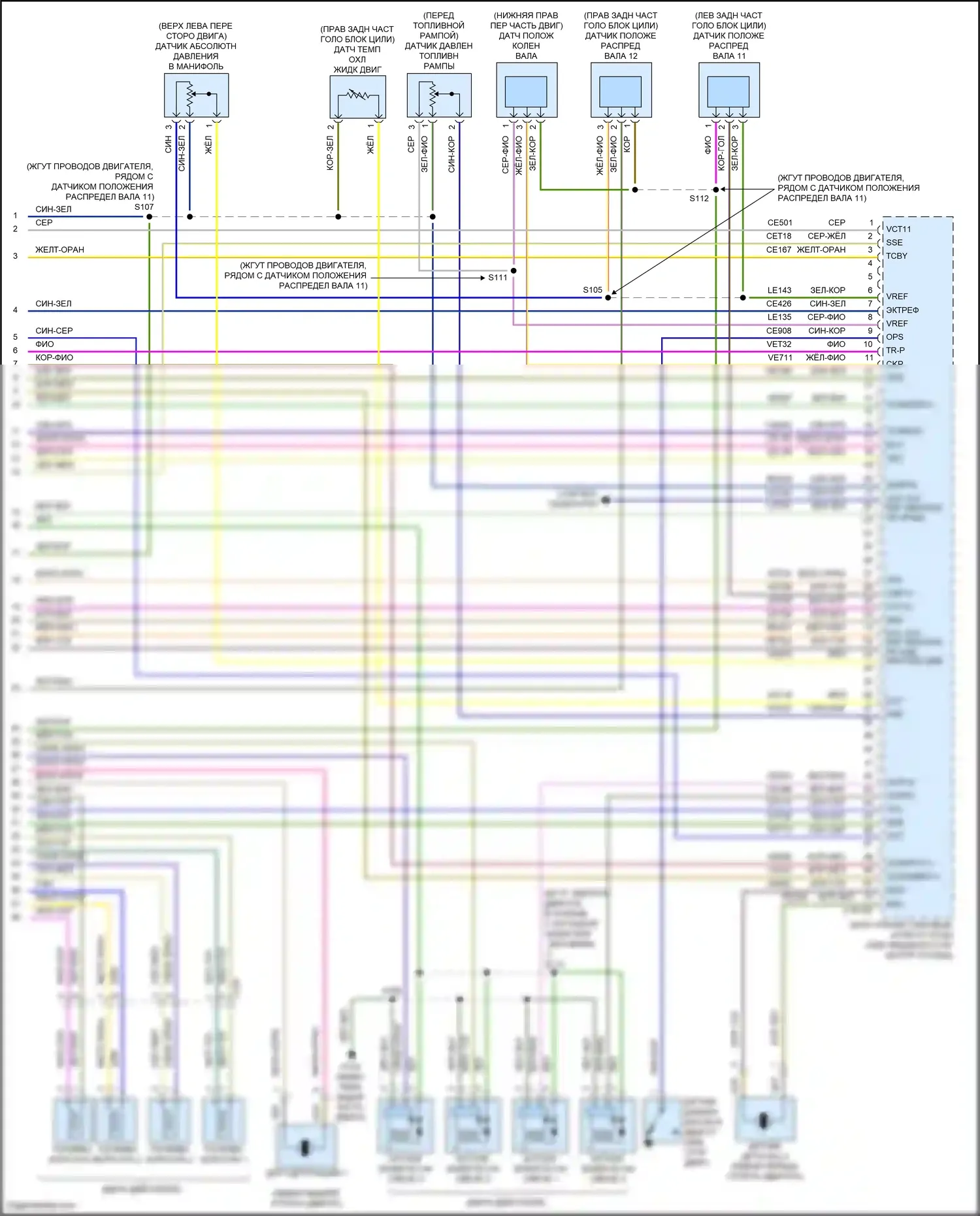 Tourneo Connect Ford II (2013-2018): Электросхема двигателя 1,6л турбо (6 из 6) 