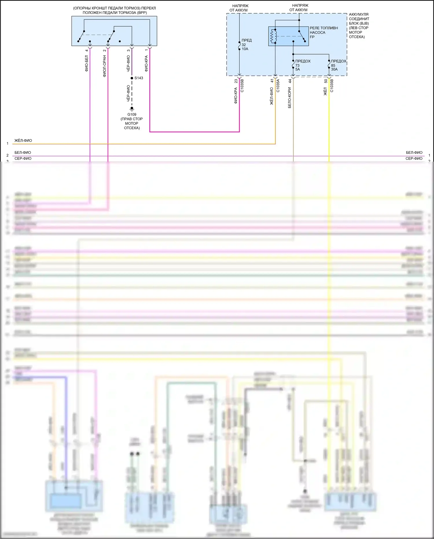 Transit Connect Ford II рестайлинг (2018-2024): Электросхема двигателя 2.0l (3 из 8) 