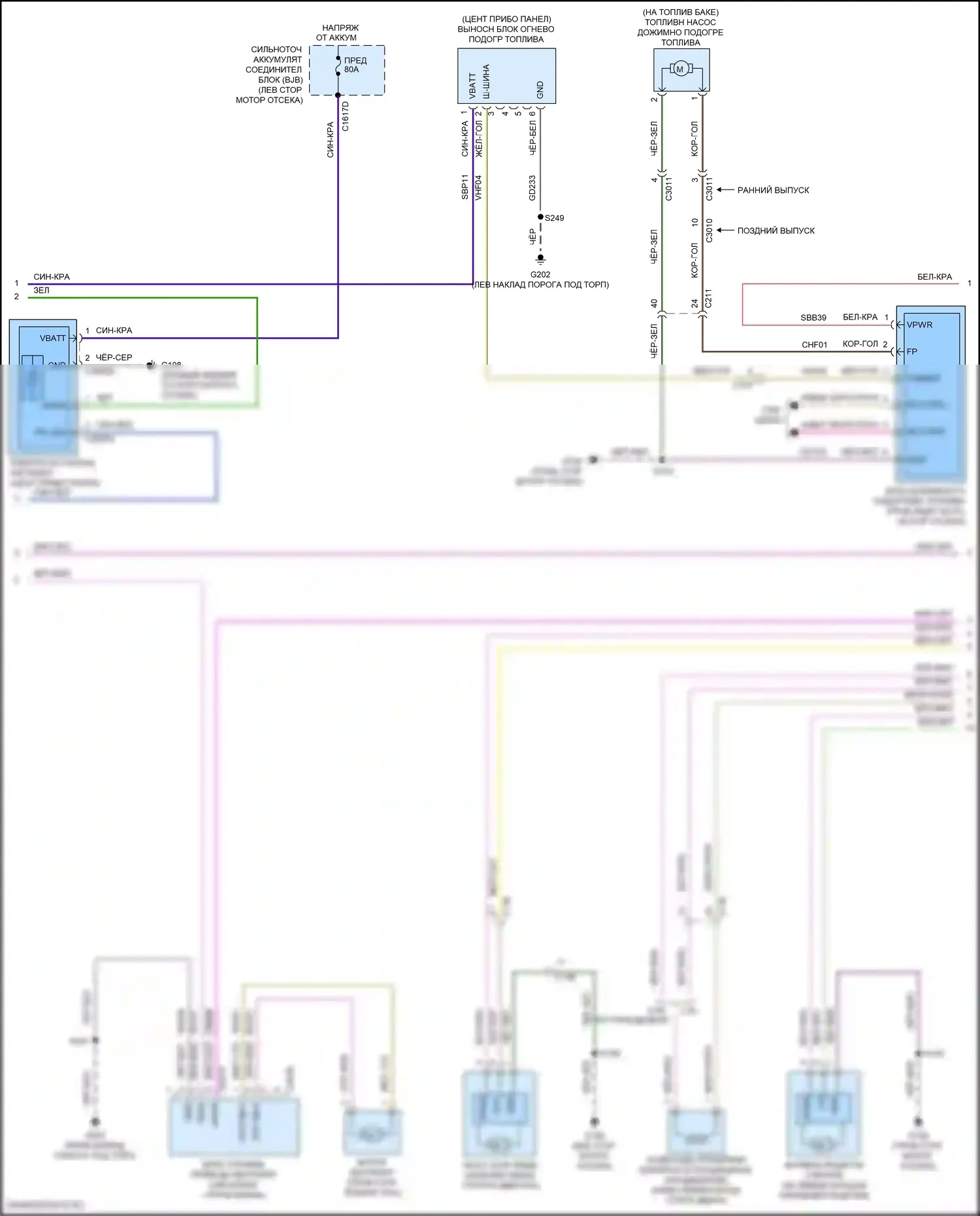 Transit Connect Ford II рестайлинг (2018-2024): Электросхема климат контроля (3 из 4) 