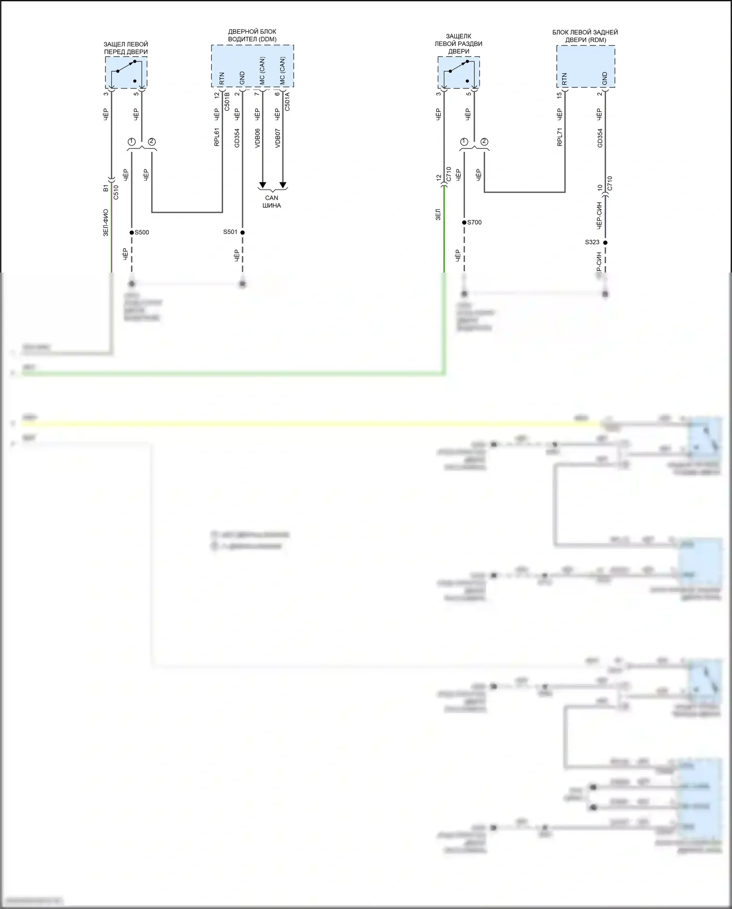Transit Connect Ford II рестайлинг (2018-2024): Электросхема приборной панели (3 из 3) 