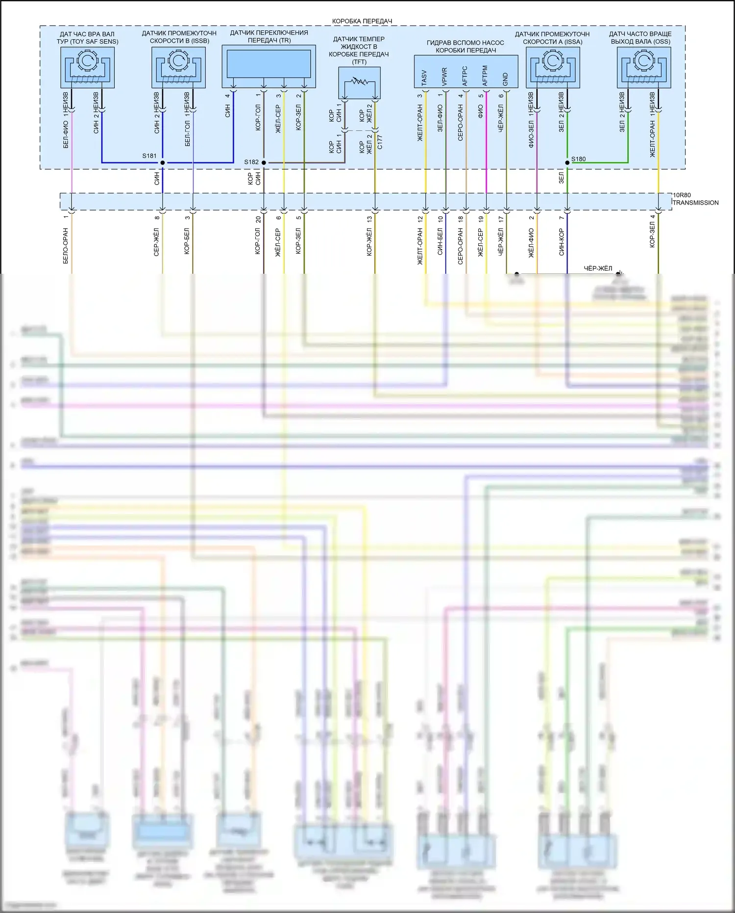 Transit Ford T8 (2023-2024): Электросхема двигателя 3.5l flex (4 из 10) 