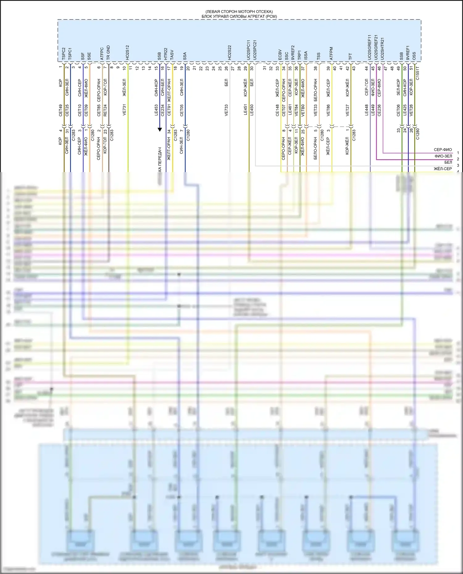 Transit Ford T8 (2023-2024): Электросхема двигателя 3.5l flex (5 из 10) 