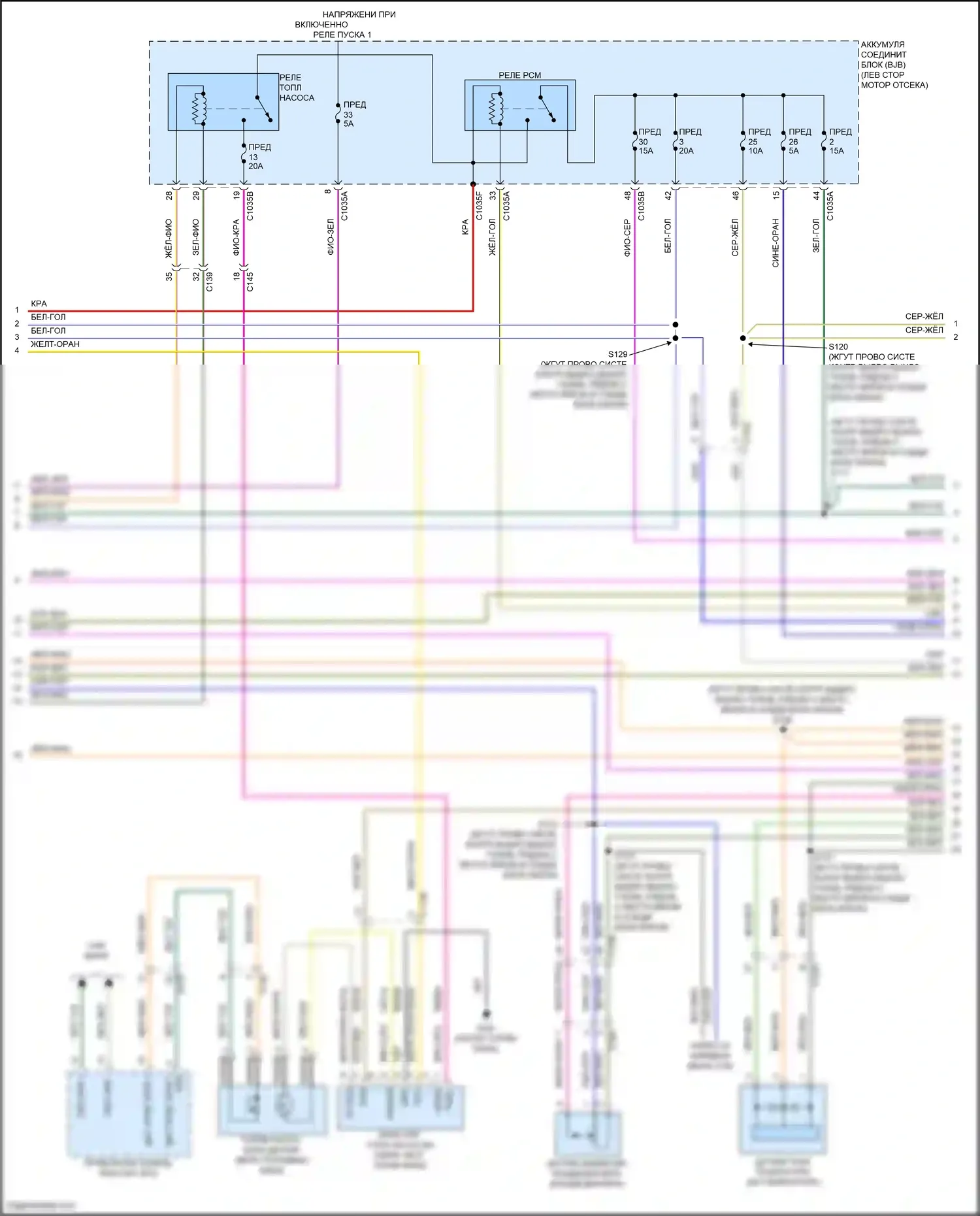 Transit Ford T8 (2023-2024): Электросхема двигателя 3,5л турбо (2 из 12) 