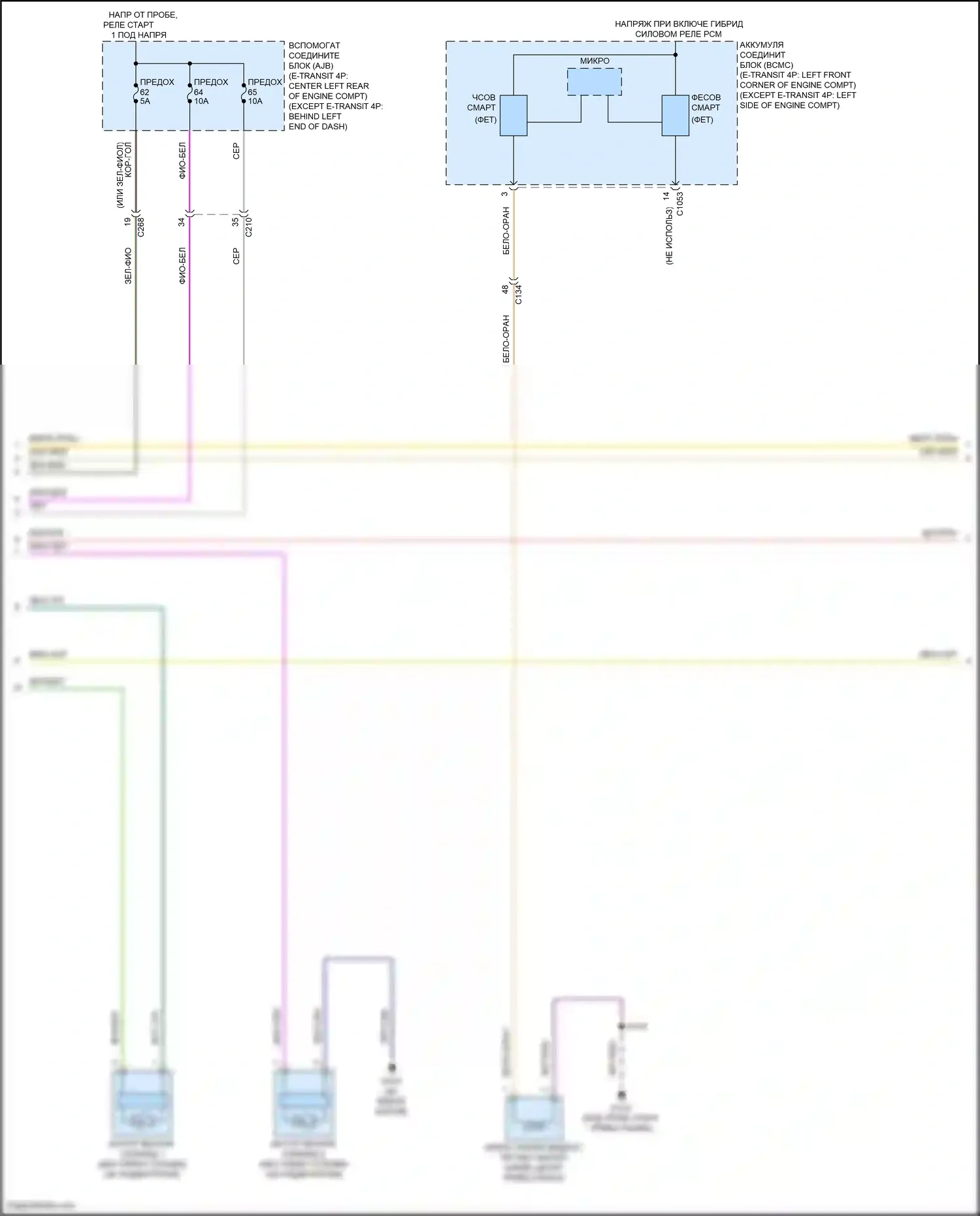 Transit Ford T8 (2023-2024): Электросхема климат контроля (5 из 7) 