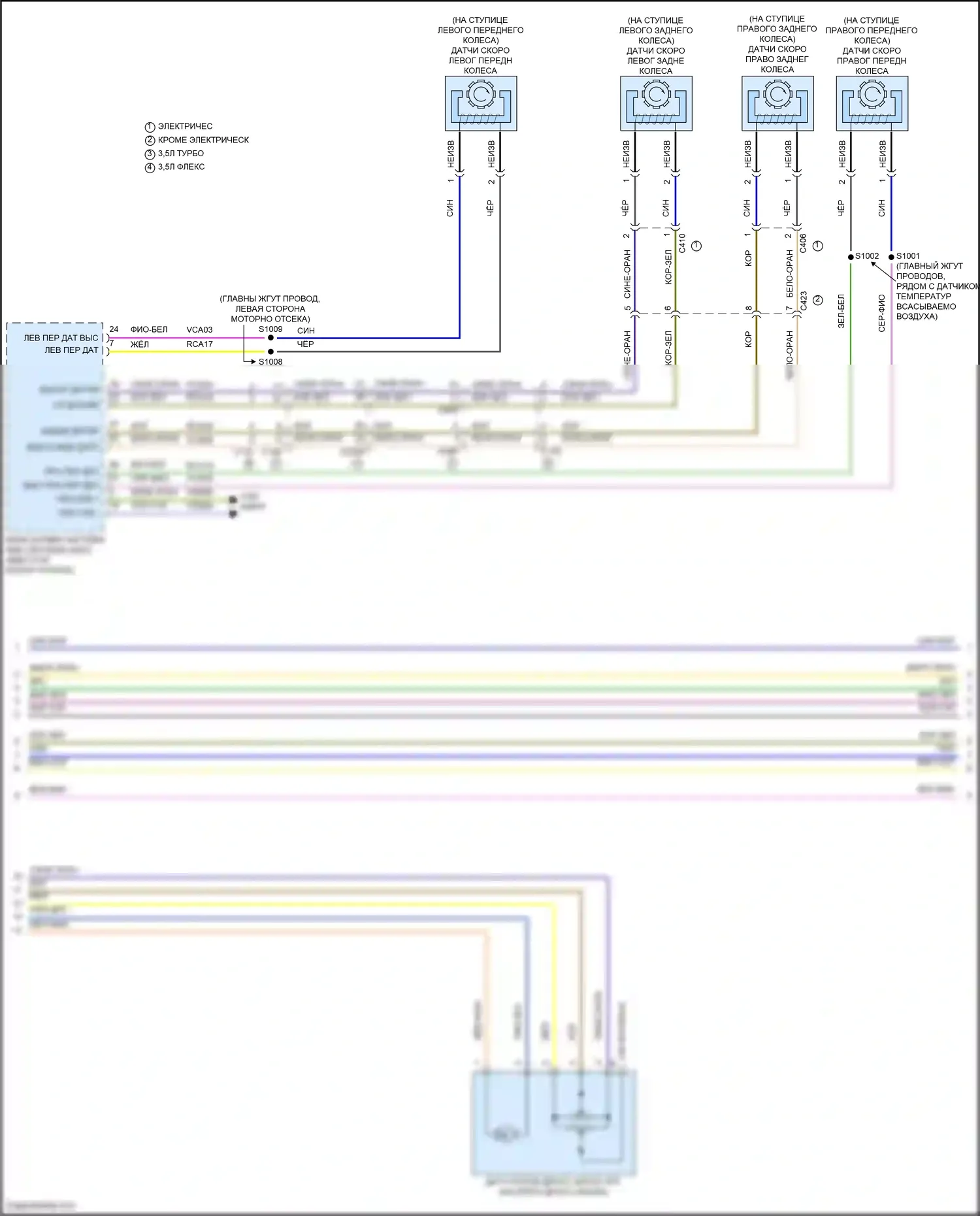 Transit Ford T8 (2023-2024): Электросхема круиз-контроля (2 из 3) 