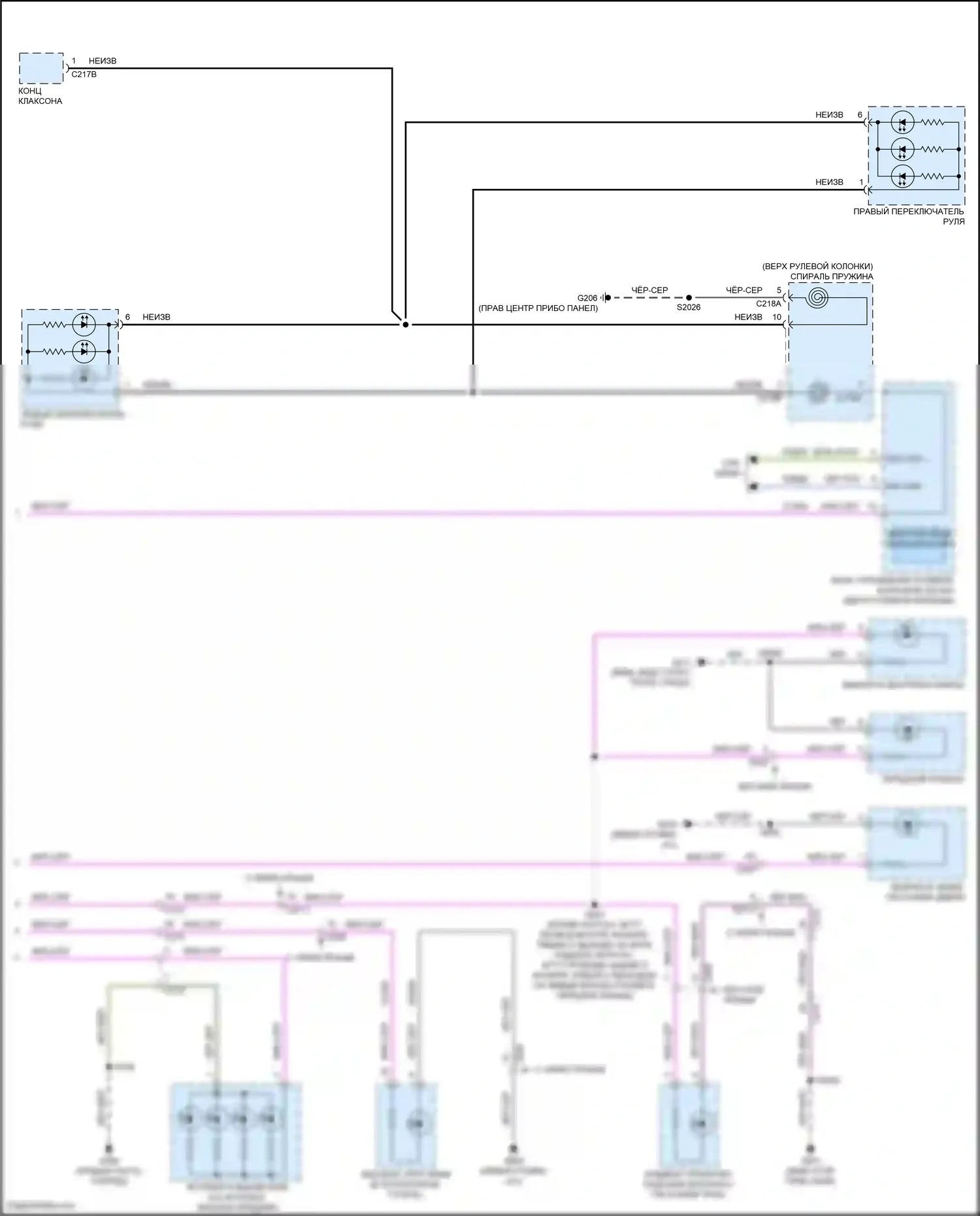 Transit Ford T8 (2023-2024): Электросхема подсветки приборной панели (2 из 2) 