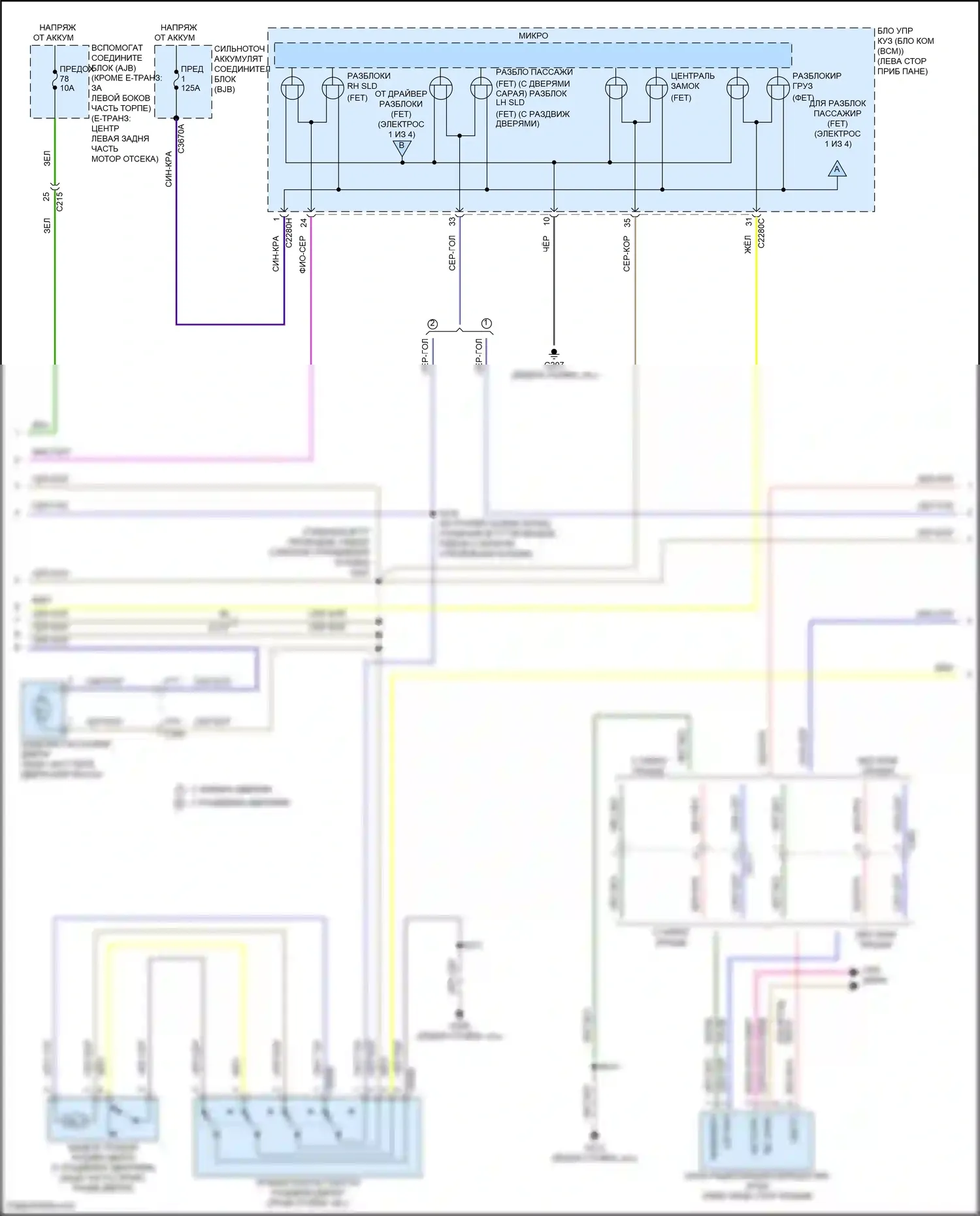 Transit Ford T8 (2023-2024): Электросхема защиты от взлома (2 из 4) 