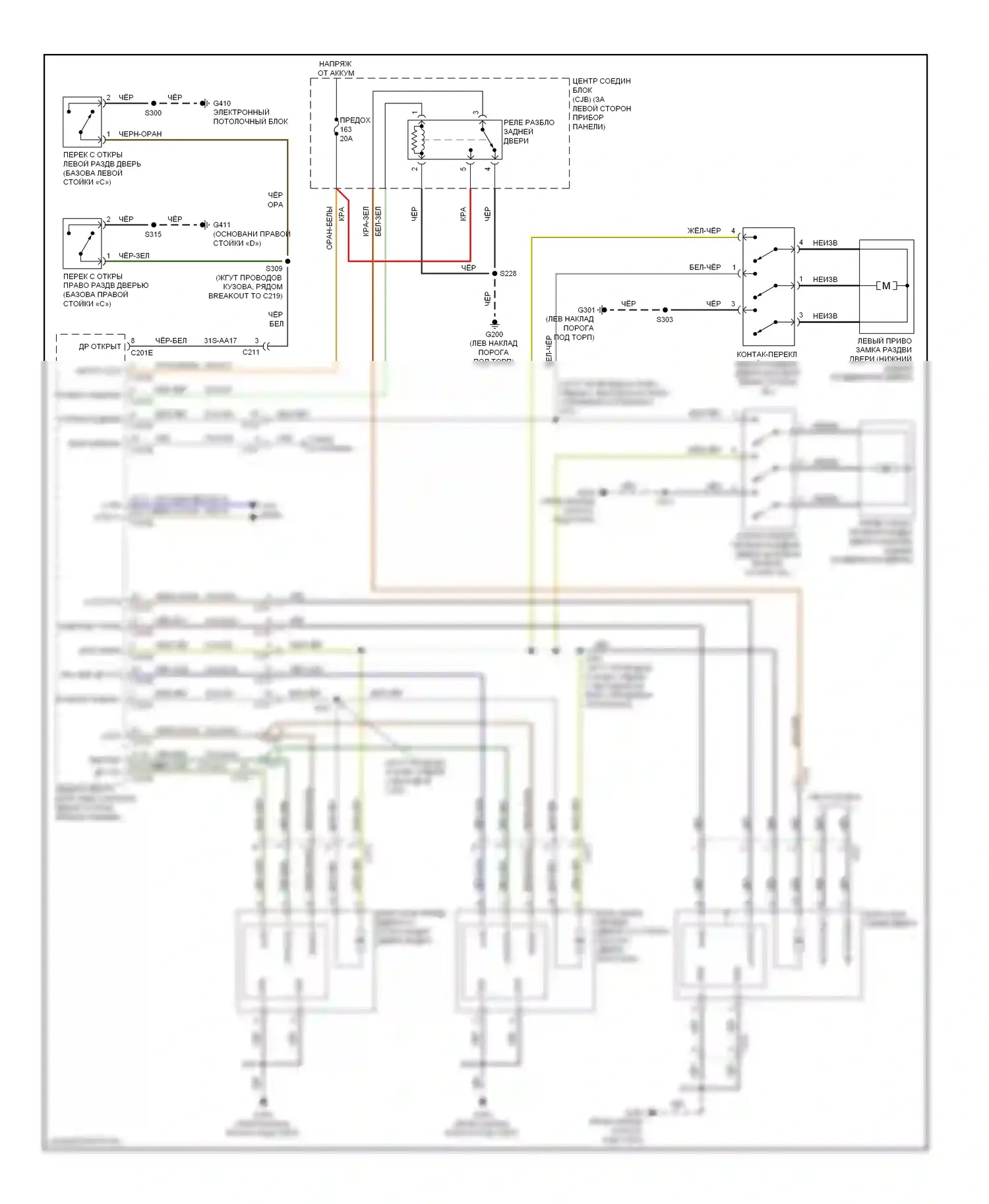 Transit Ford VII (2006-2013): Электросхема защиты от взлома 