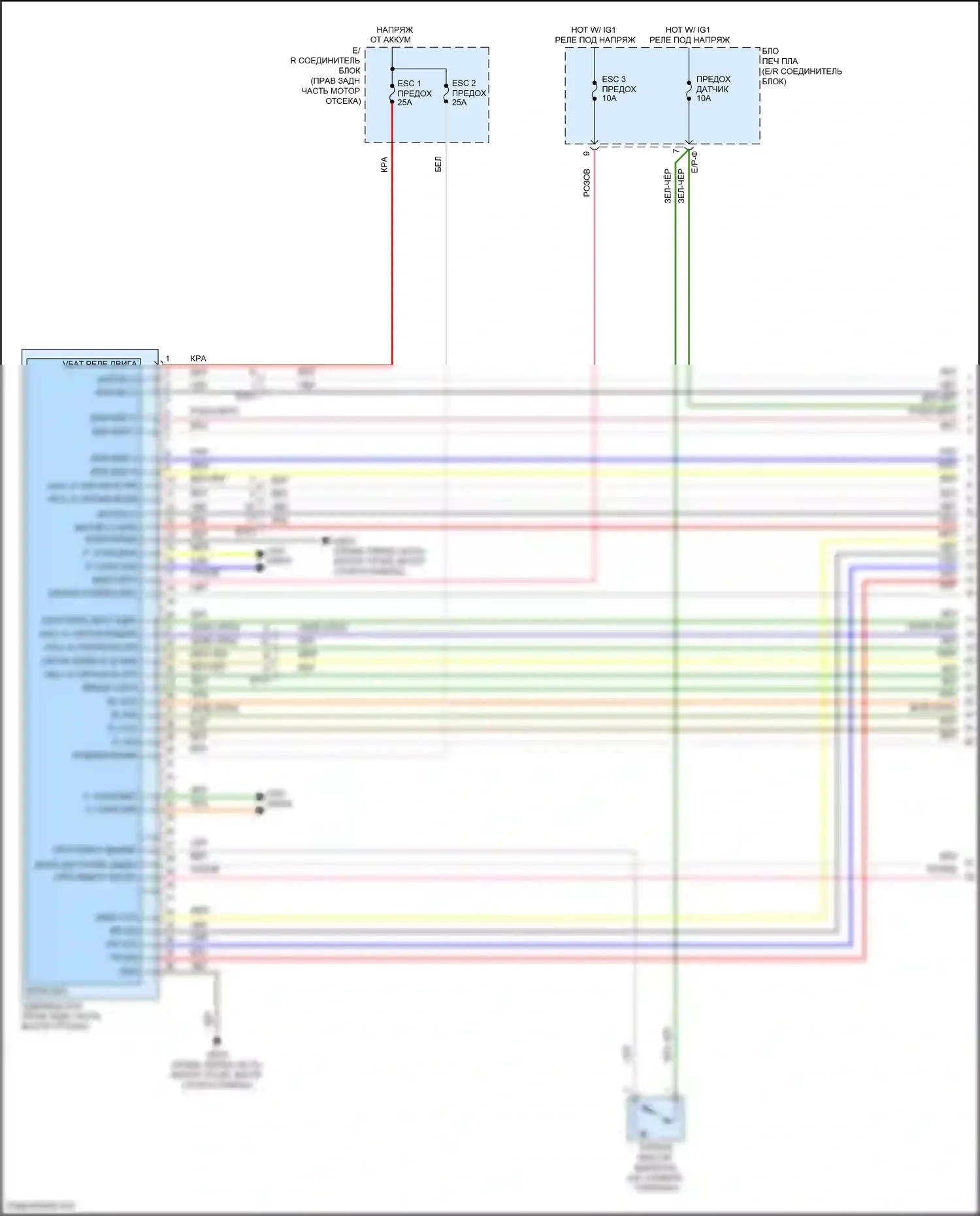 G70 Genesis I рестайлинг (2020-2024): Антиблокировочная система abs электросхема, с epb (1 из 4) 