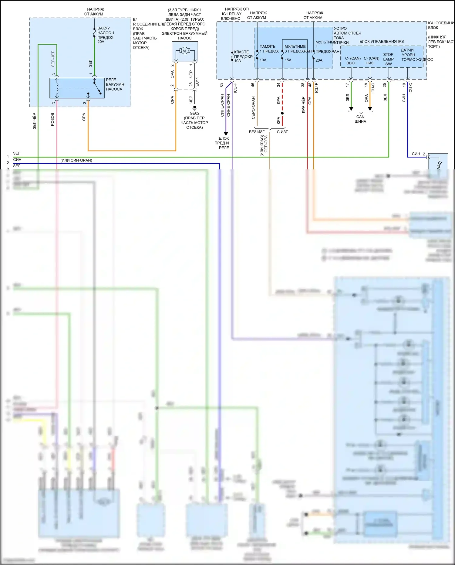 G70 Genesis I рестайлинг (2020-2024): Антиблокировочная система abs электросхема, с epb (4 из 4) 