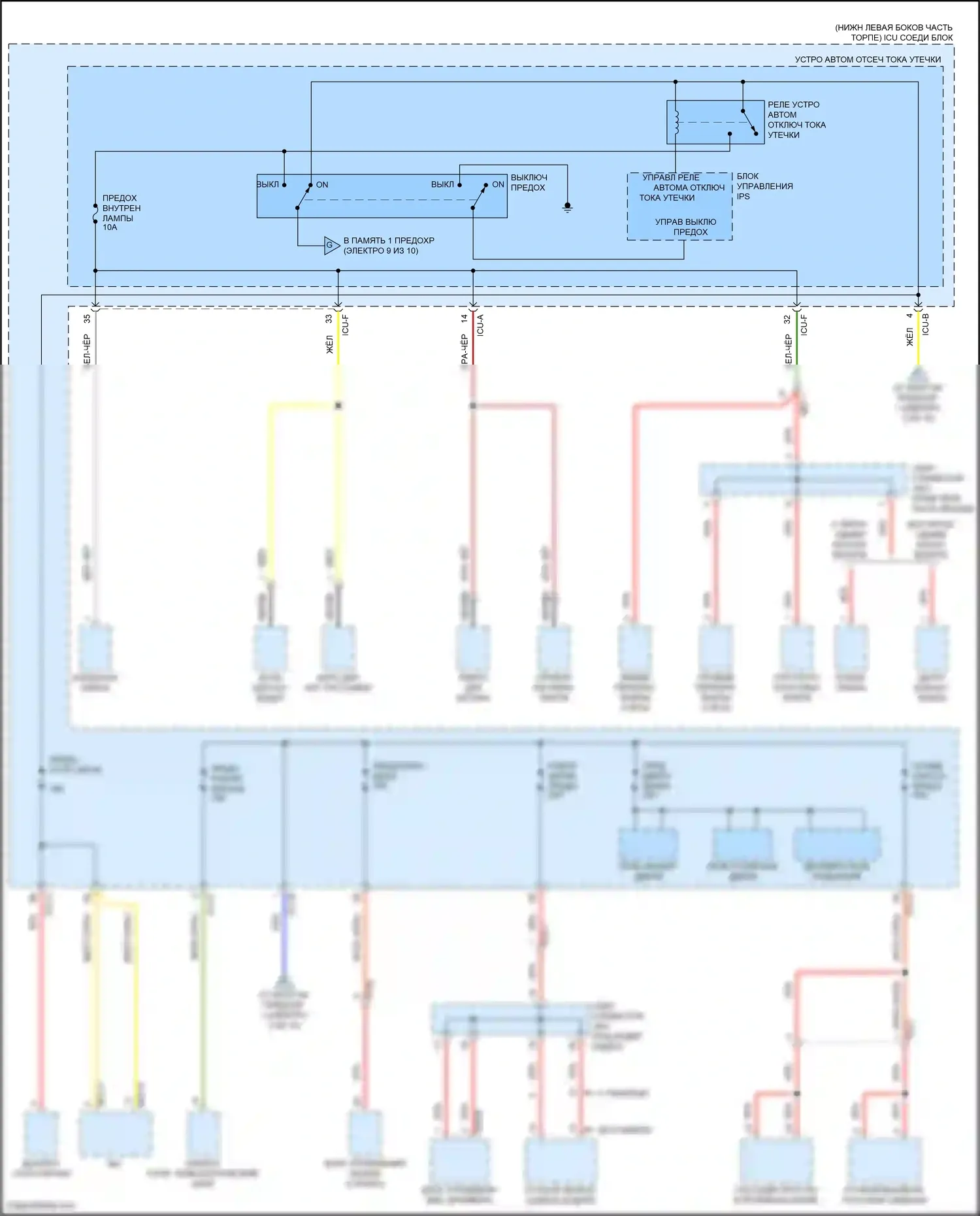 G70 Genesis I рестайлинг (2020-2024): Электросхема блока предохранителей реле (8 из 10) 