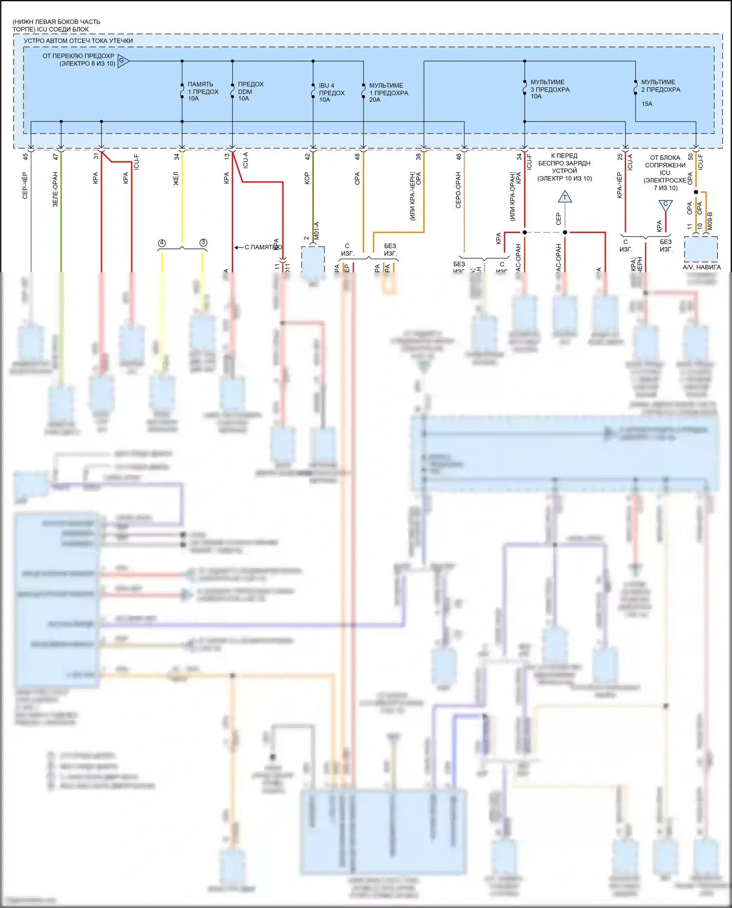 G70 Genesis I рестайлинг (2020-2024): Электросхема блока предохранителей реле (9 из 10) 