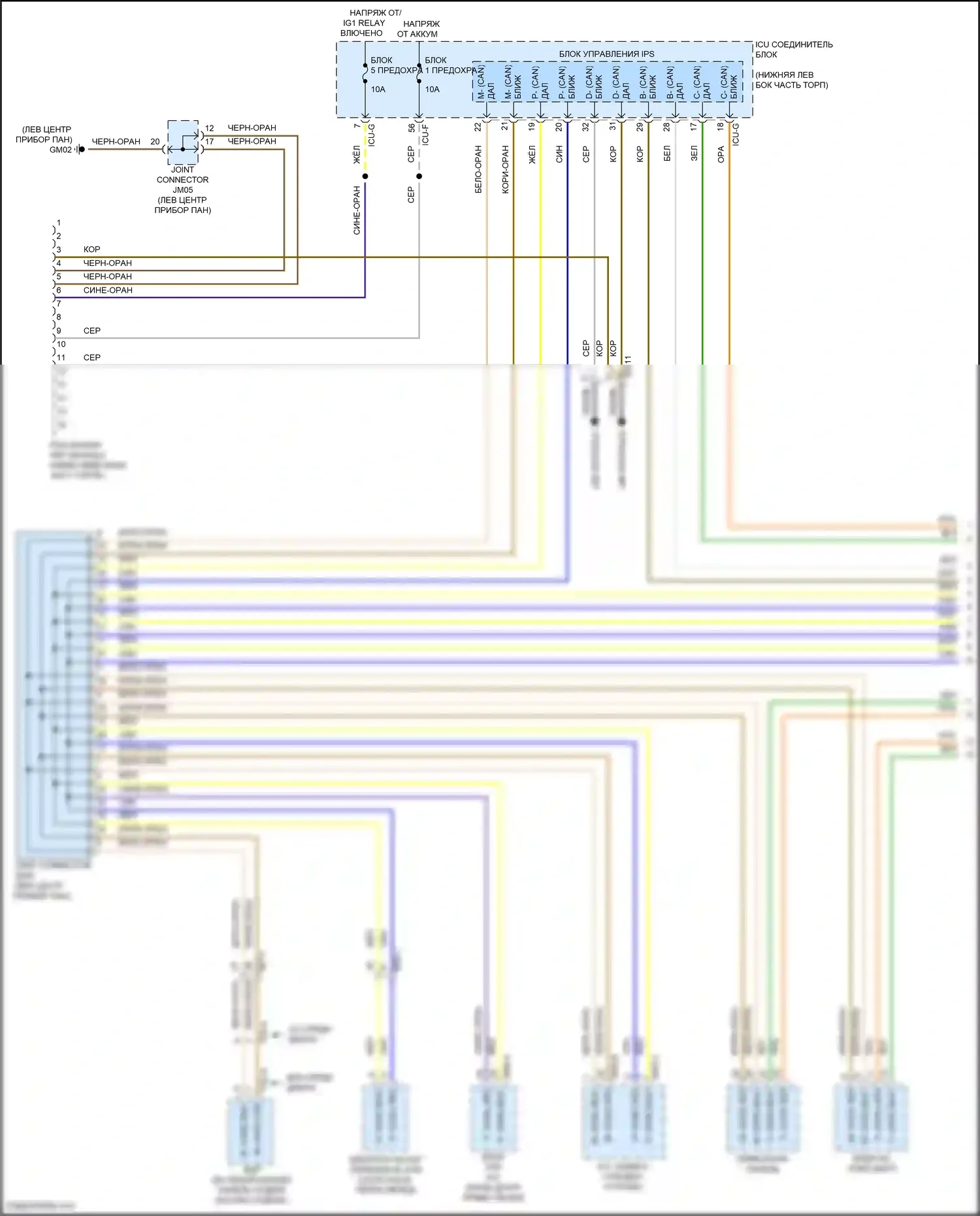 G70 Genesis I рестайлинг (2020-2024): Can шина электросхема (1 из 5) 