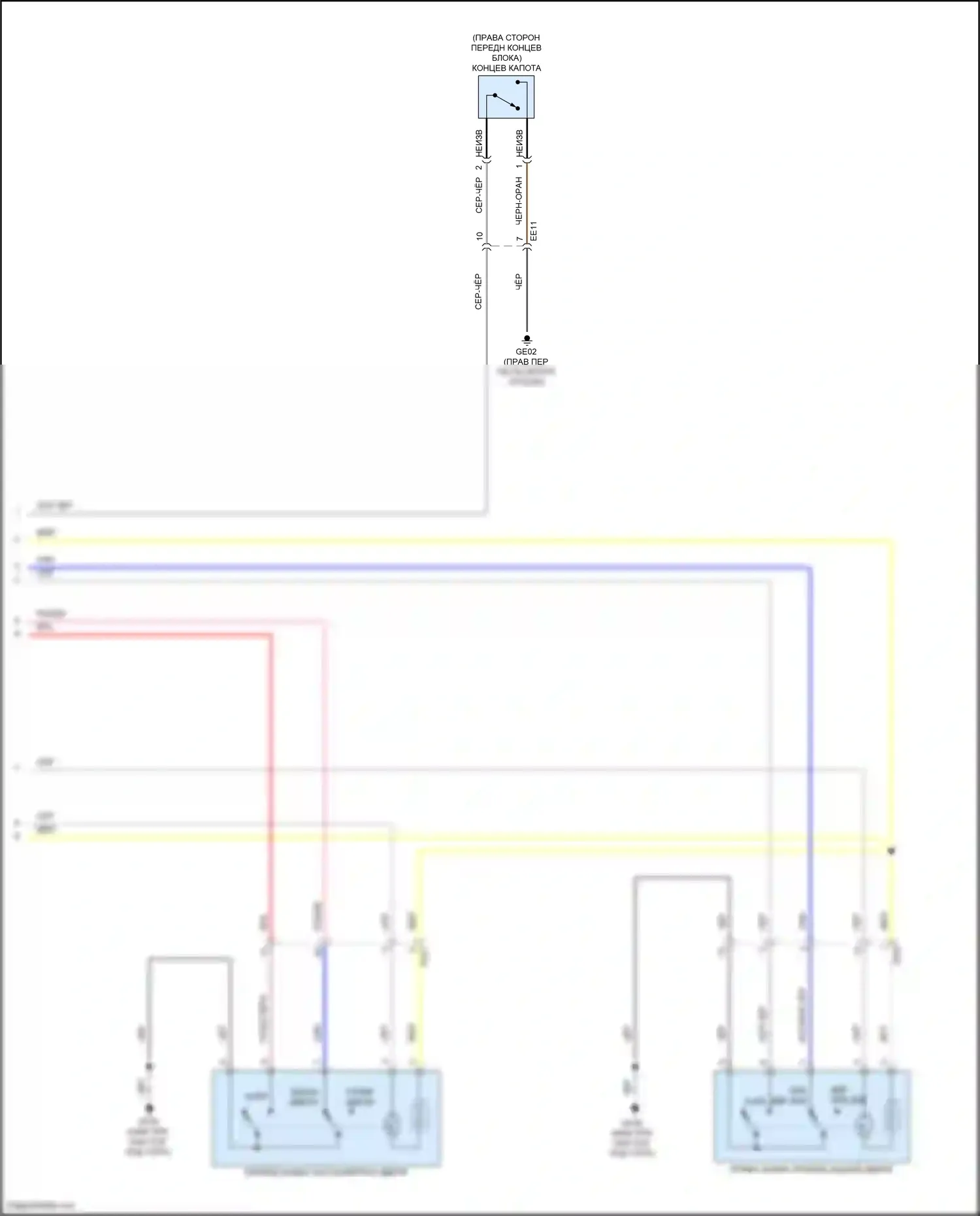 G70 Genesis I рестайлинг (2020-2024): Сигнализации электросхема, без nfc (6 из 6) 