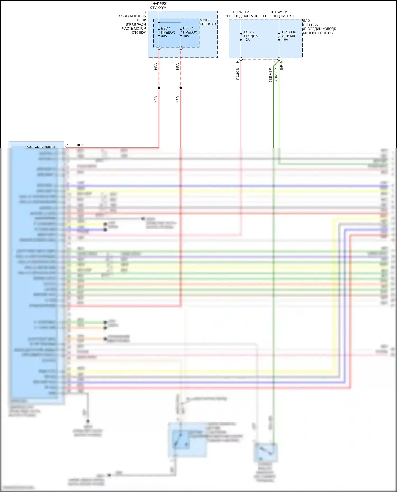 G70 Genesis I (2017-2021): Антиблокировочная система abs электросхема, с epb (1 из 4) 
