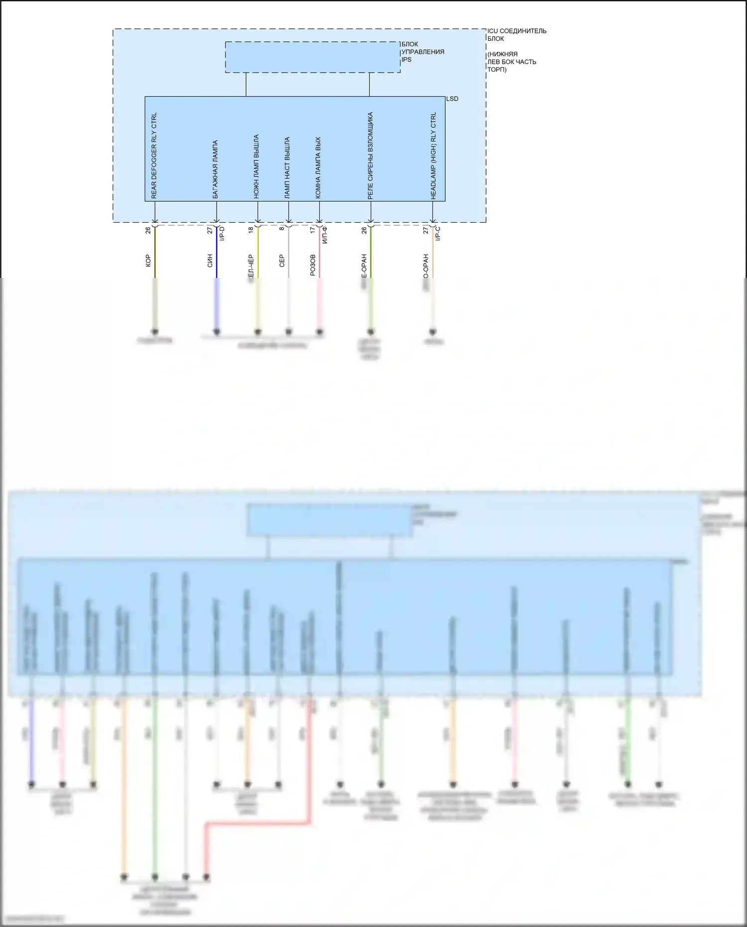 G70 Genesis I (2017-2021): Электросхема блока управления ips (3 из 3) 