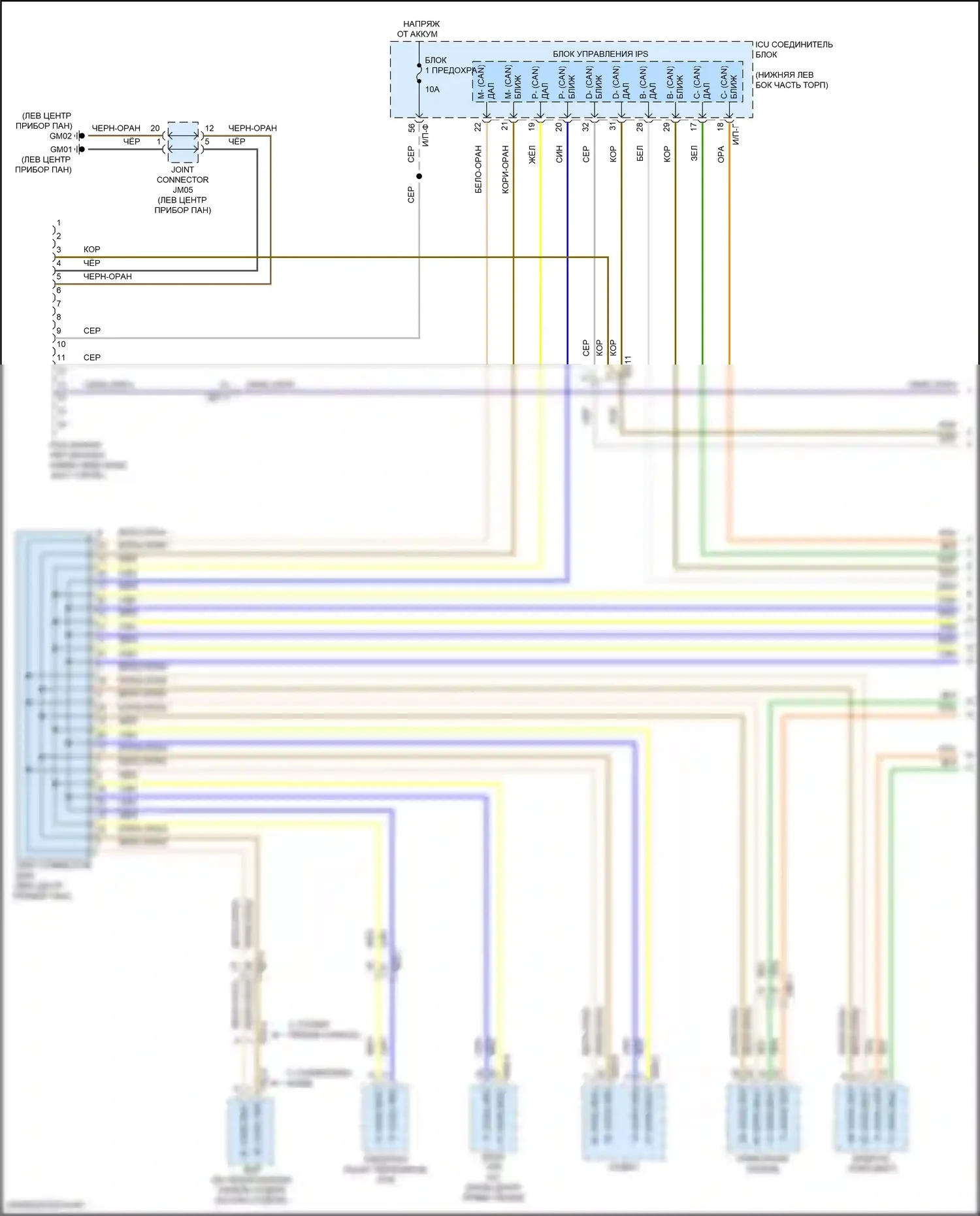 G70 Genesis I (2017-2021): Can шина электросхема (1 из 5) 