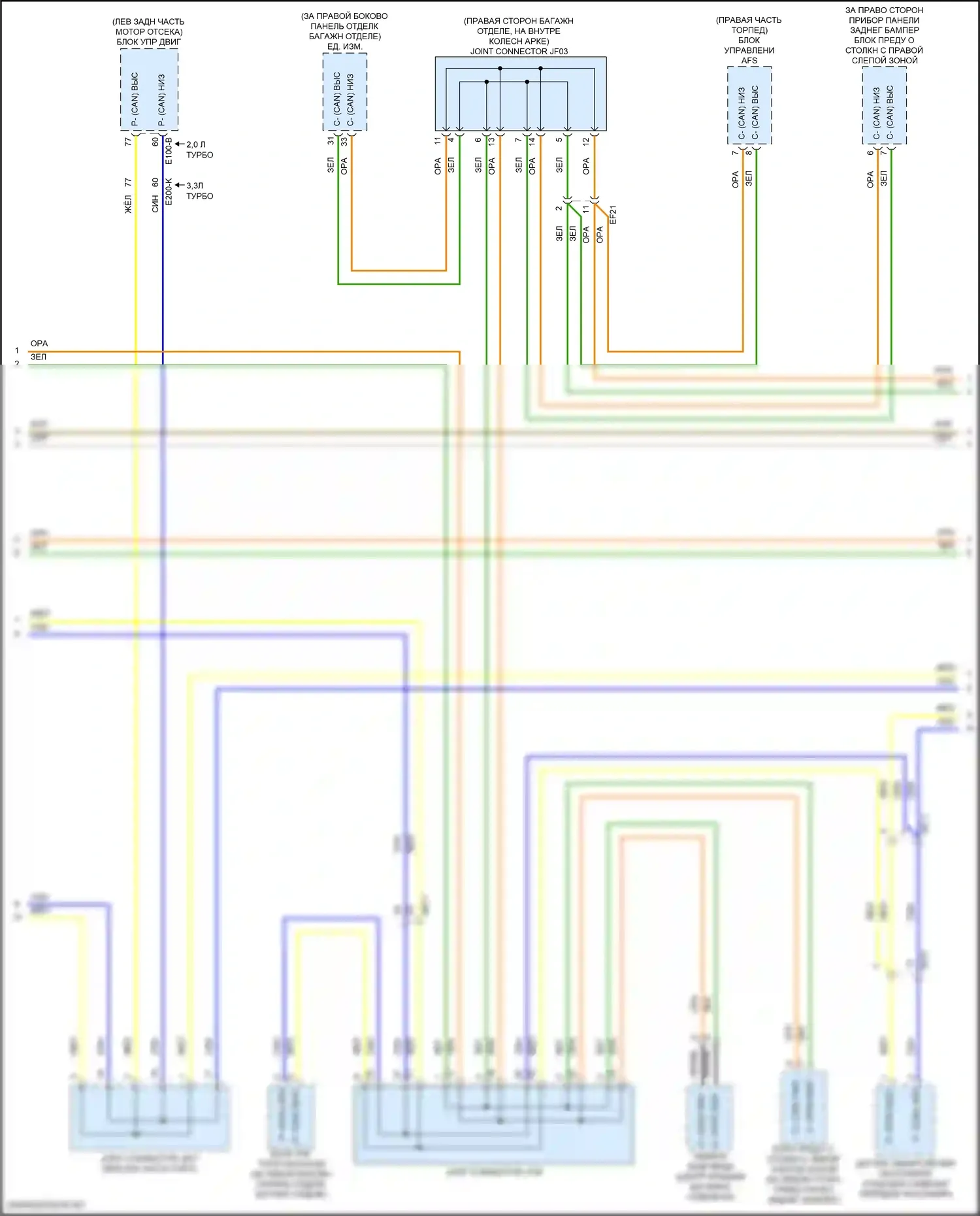 G70 Genesis I (2017-2021): Can шина электросхема (4 из 5) 