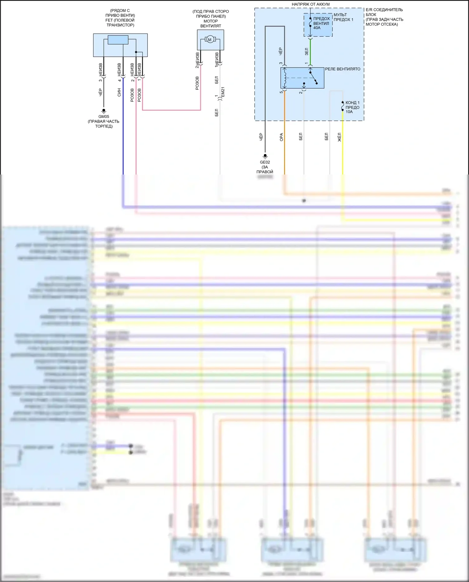 G70 Genesis I (2017-2021): Электросхема климат контроля (1 из 4) 