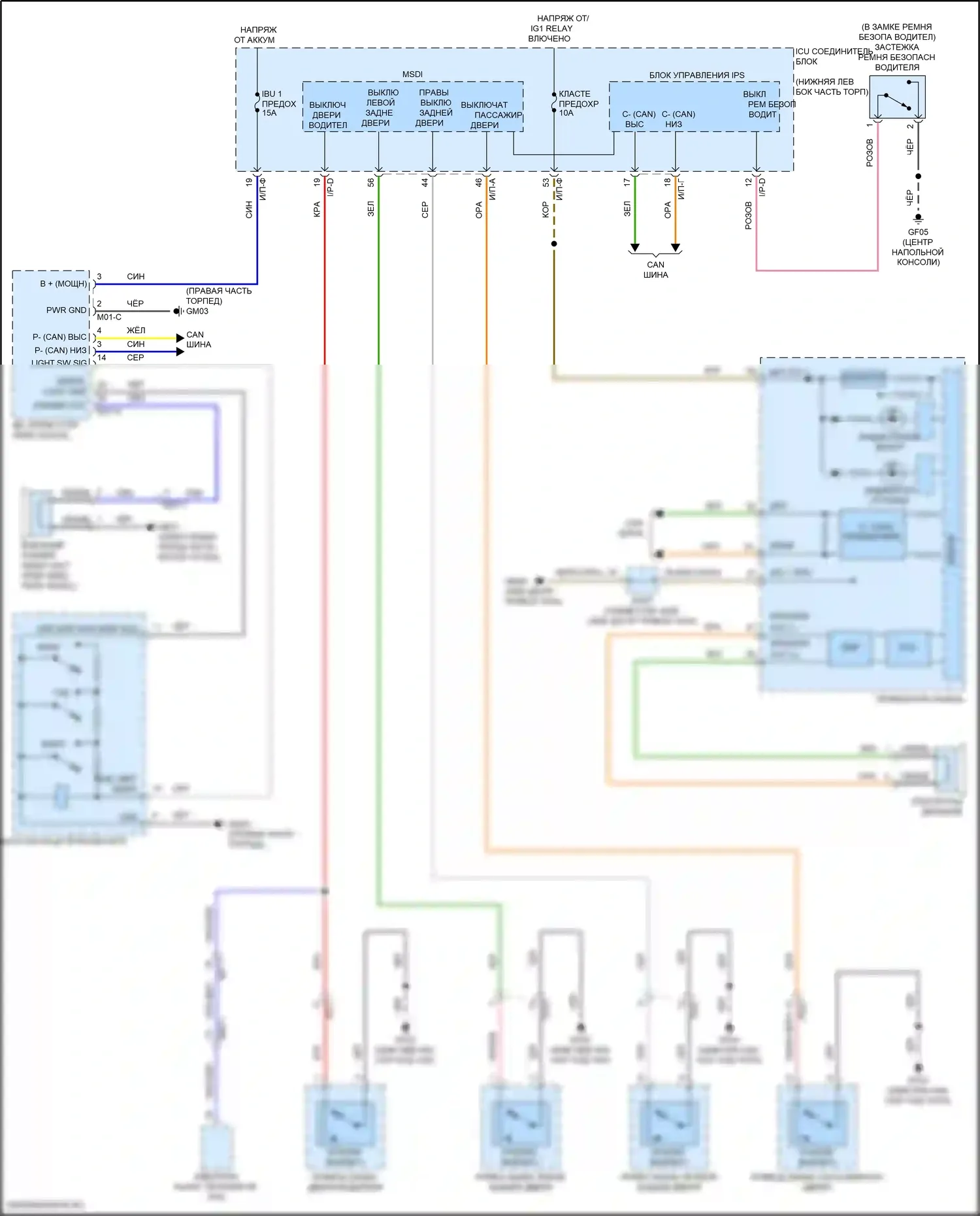 G70 Genesis I (2017-2021): Электросхема утора 