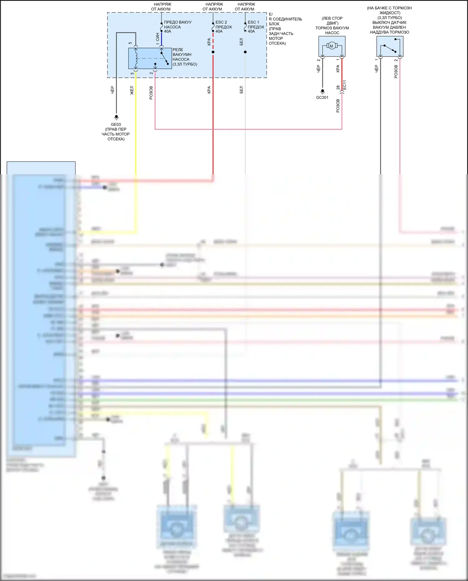 G80 Genesis I (2016-2020): Антиблокировочная система abs электросхема (1 из 3) 