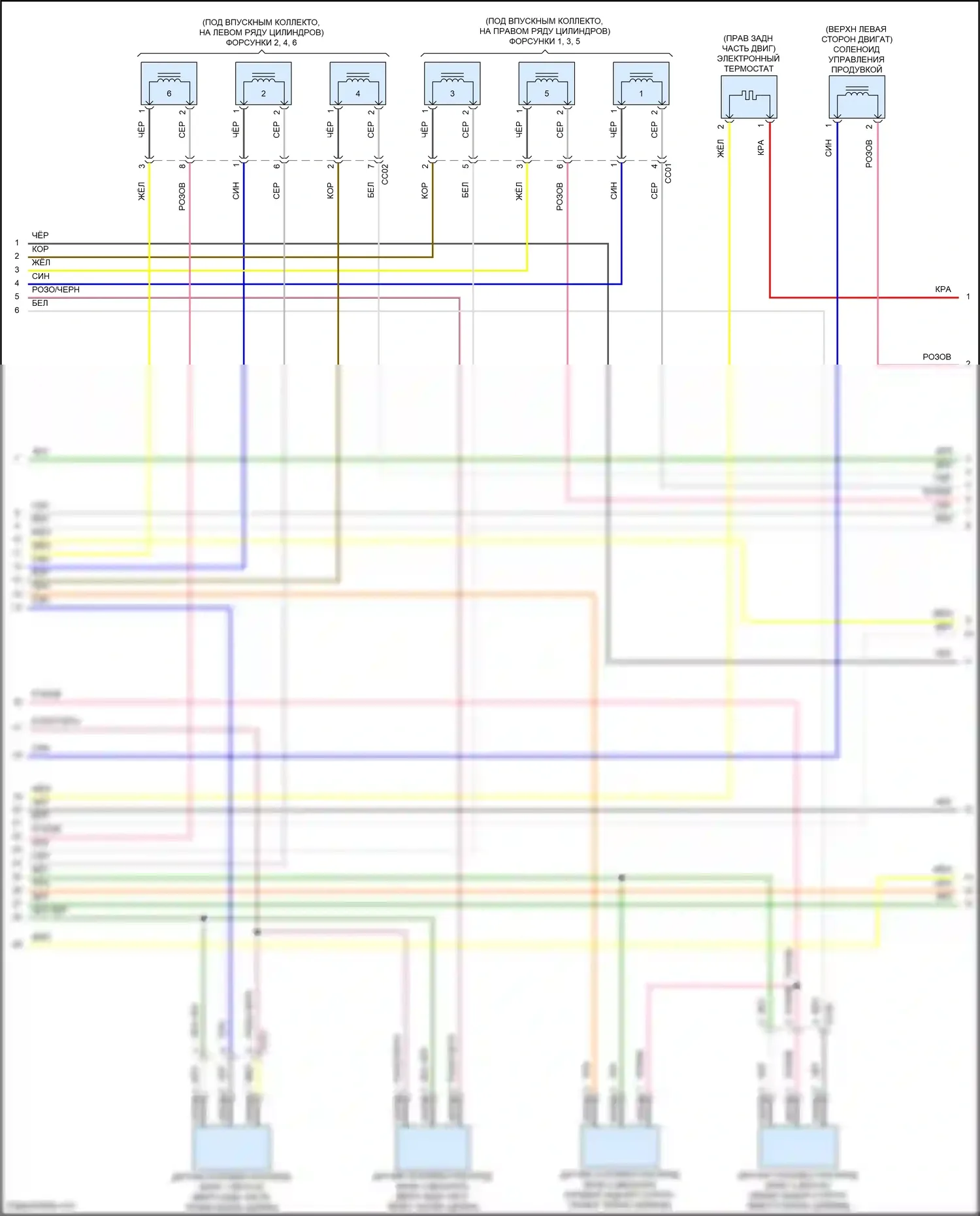 G80 Genesis I (2016-2020): Электросхема двигателя 3.8l (2 из 8) 