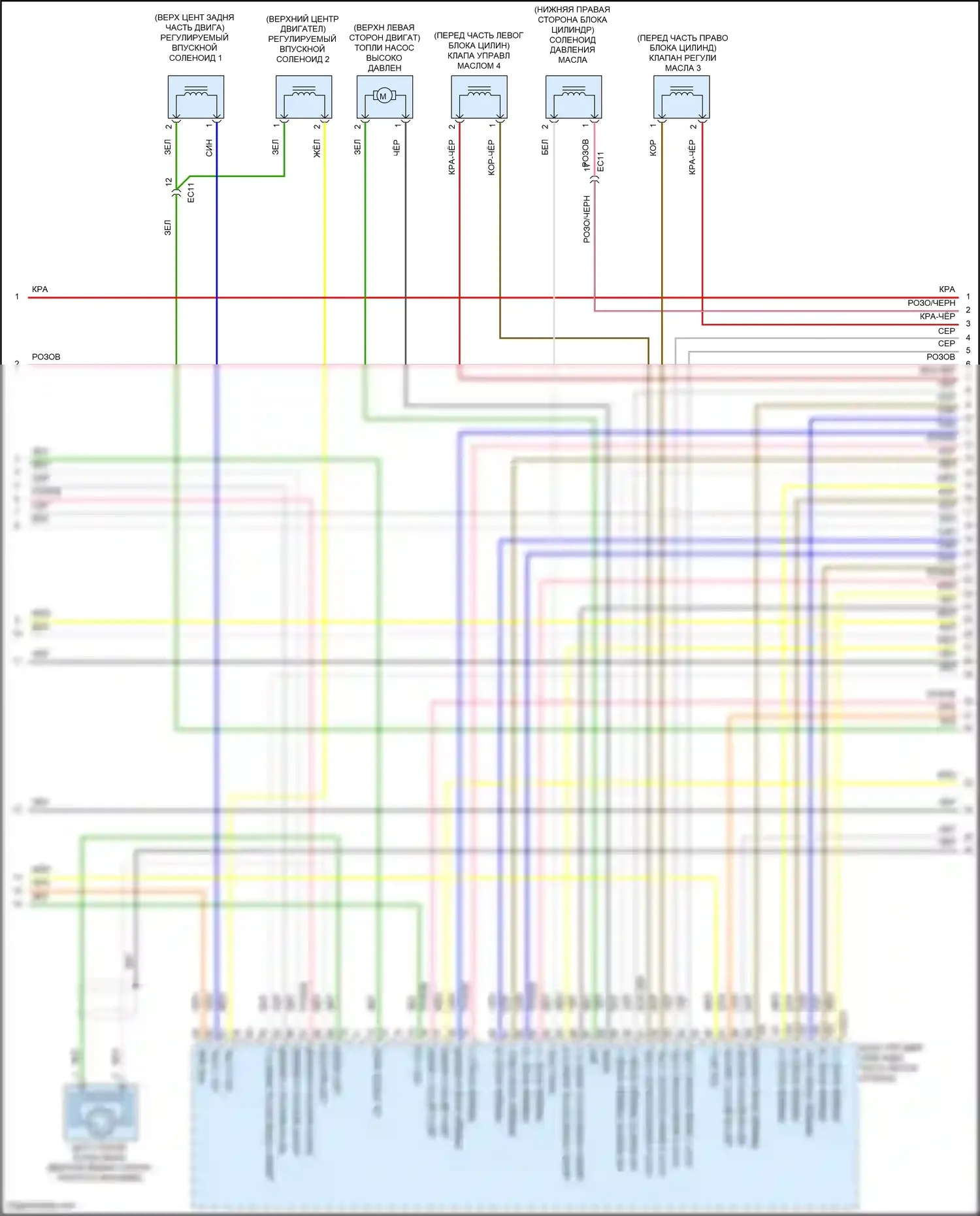 G80 Genesis I (2016-2020): Электросхема двигателя 3.8l (3 из 8) 
