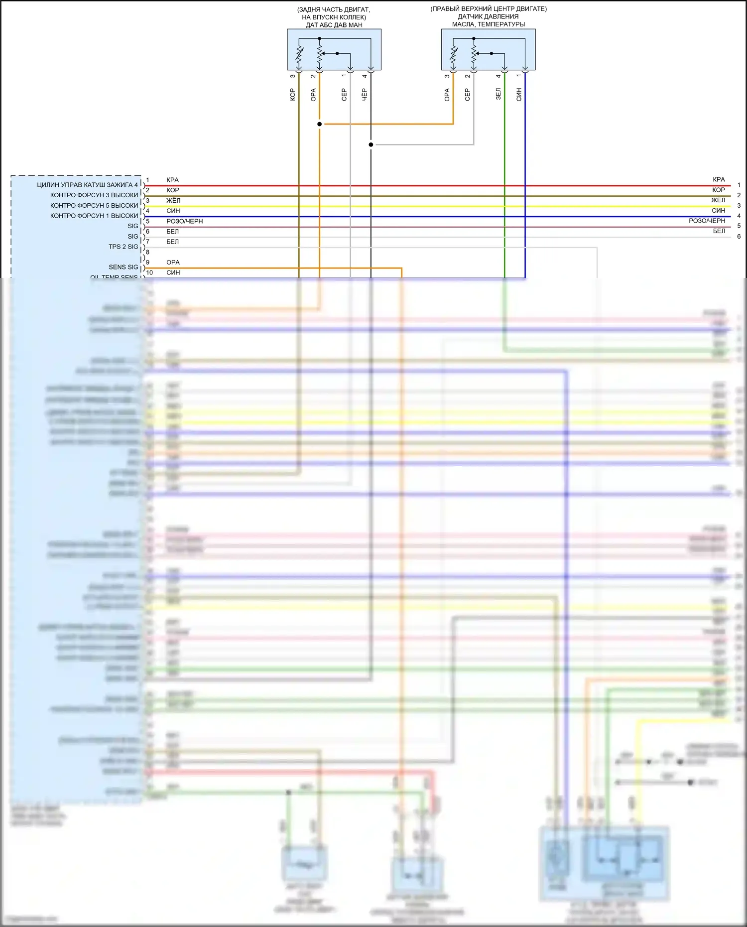 G80 Genesis I (2016-2020): Электросхема двигателя 3,3л турбо (1 из 9) 