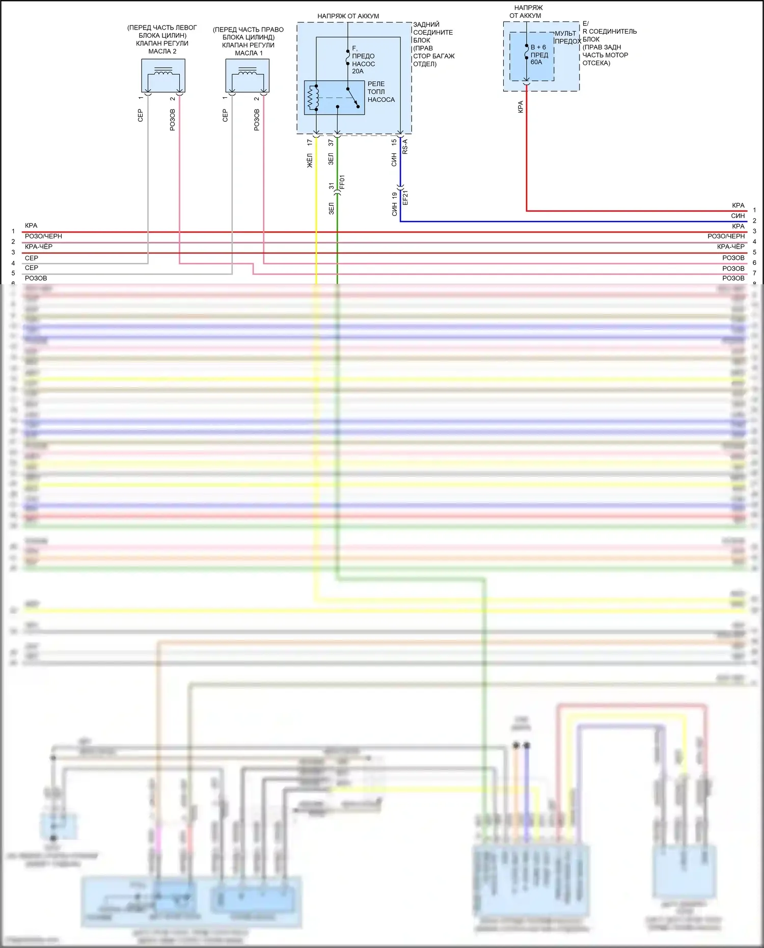 G80 Genesis I (2016-2020): Электросхема двигателя 3,3л турбо (5 из 9) 