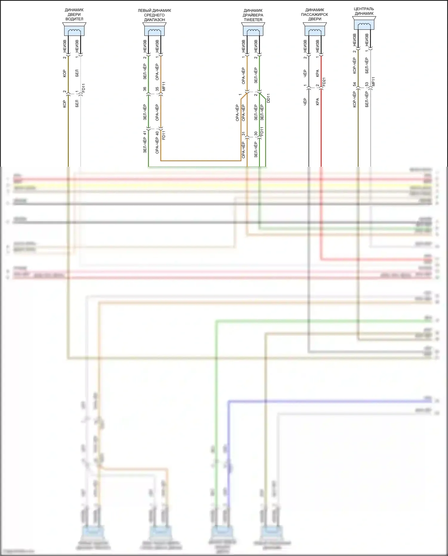 G80 Genesis I (2016-2020): Электросхема магнитолы, стандарт avn с jbl (5 из 6) 