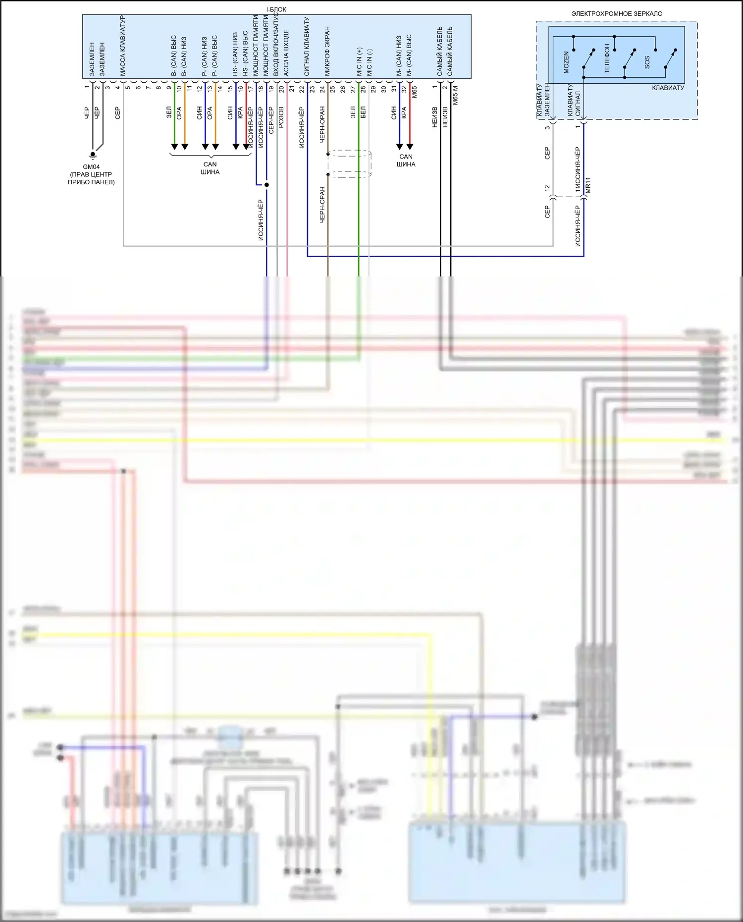 G80 Genesis I (2016-2020): Электросхема навигации, avn high без jbl (2 из 5) 
