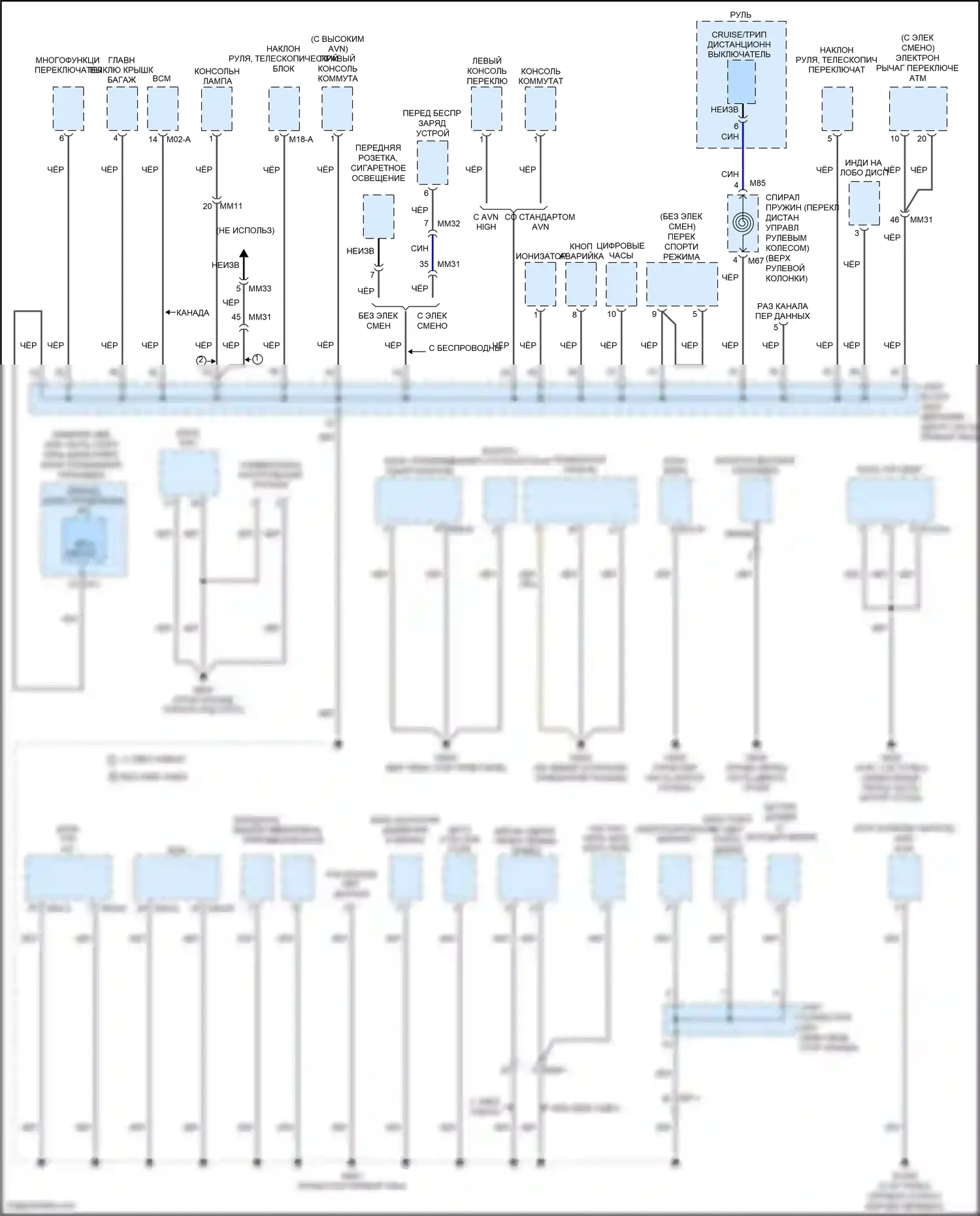 G80 Genesis I (2016-2020): Электросхема разводки массы (1 из 7) 